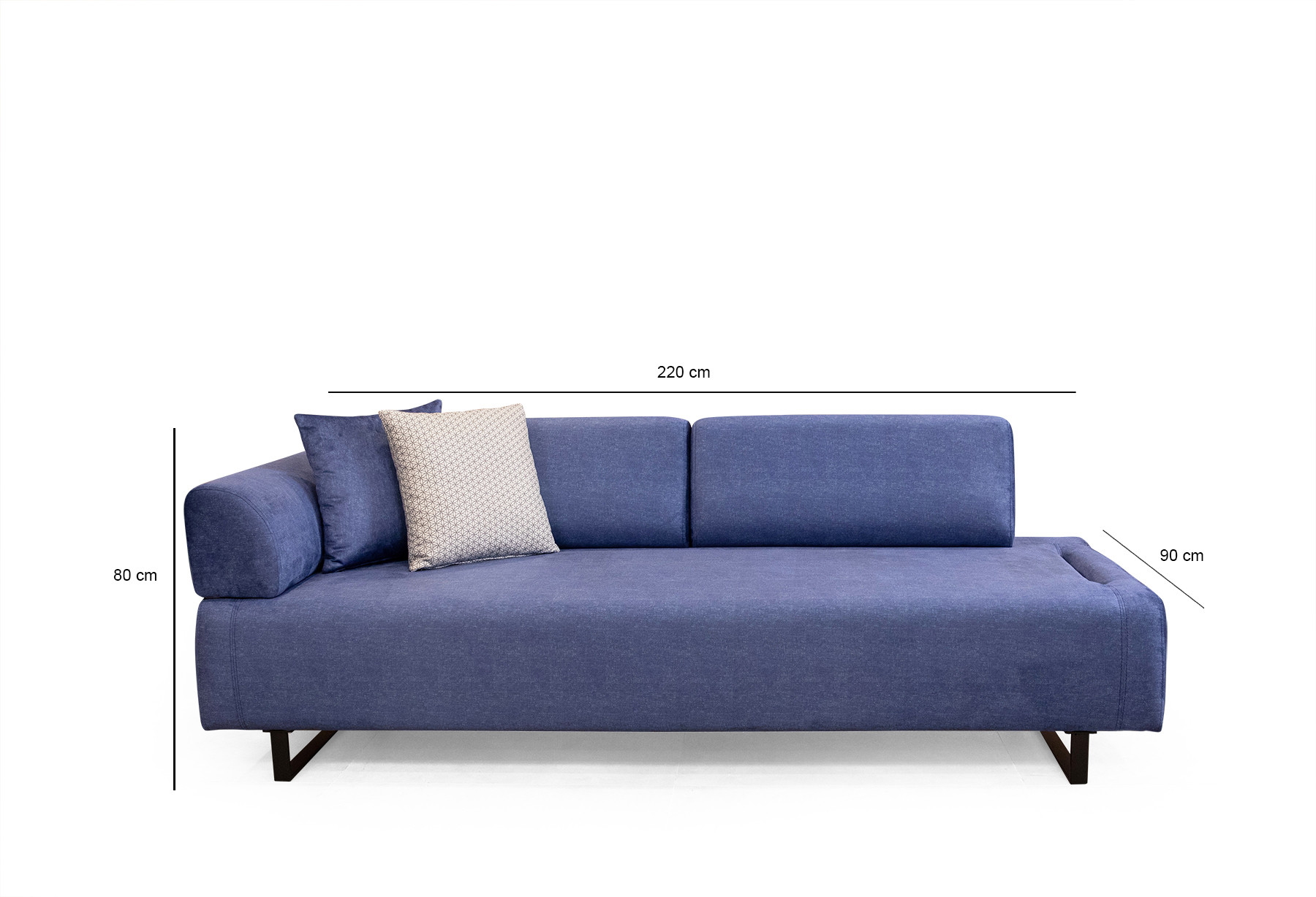 Infinity 3-Sitzer Sofa Blau