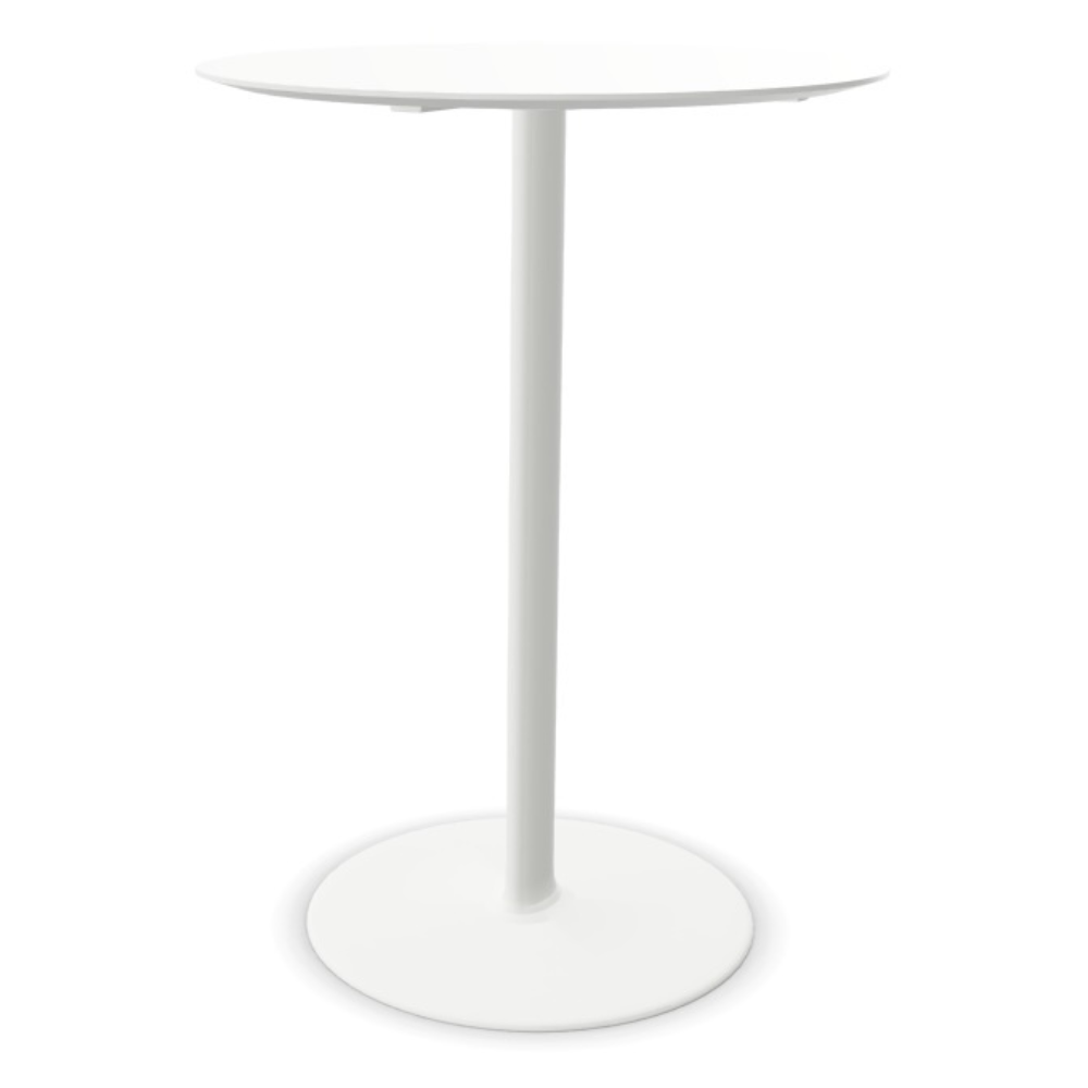 Dual Beistelltisch Aluminium Weiß Ø 70cm