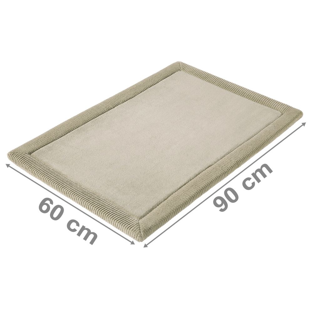 Rutschfeste Microfaser Badematte mit Memory Foam Sand