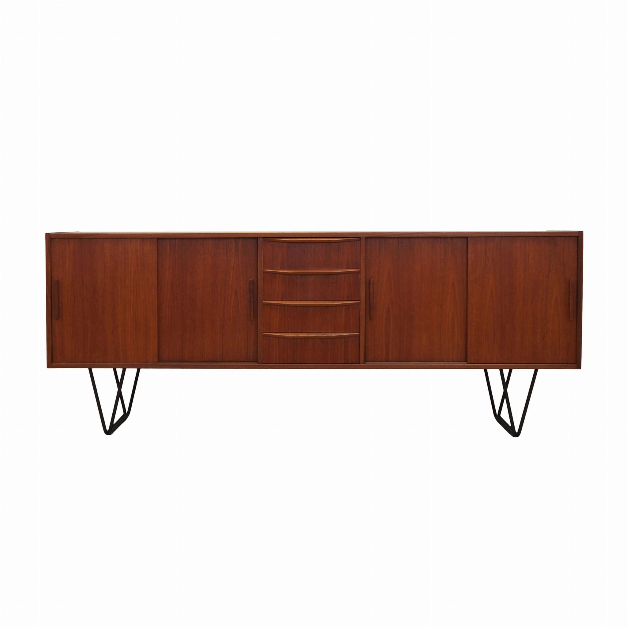 Vintage Sideboard Teakholz Braun 1970er Jahre