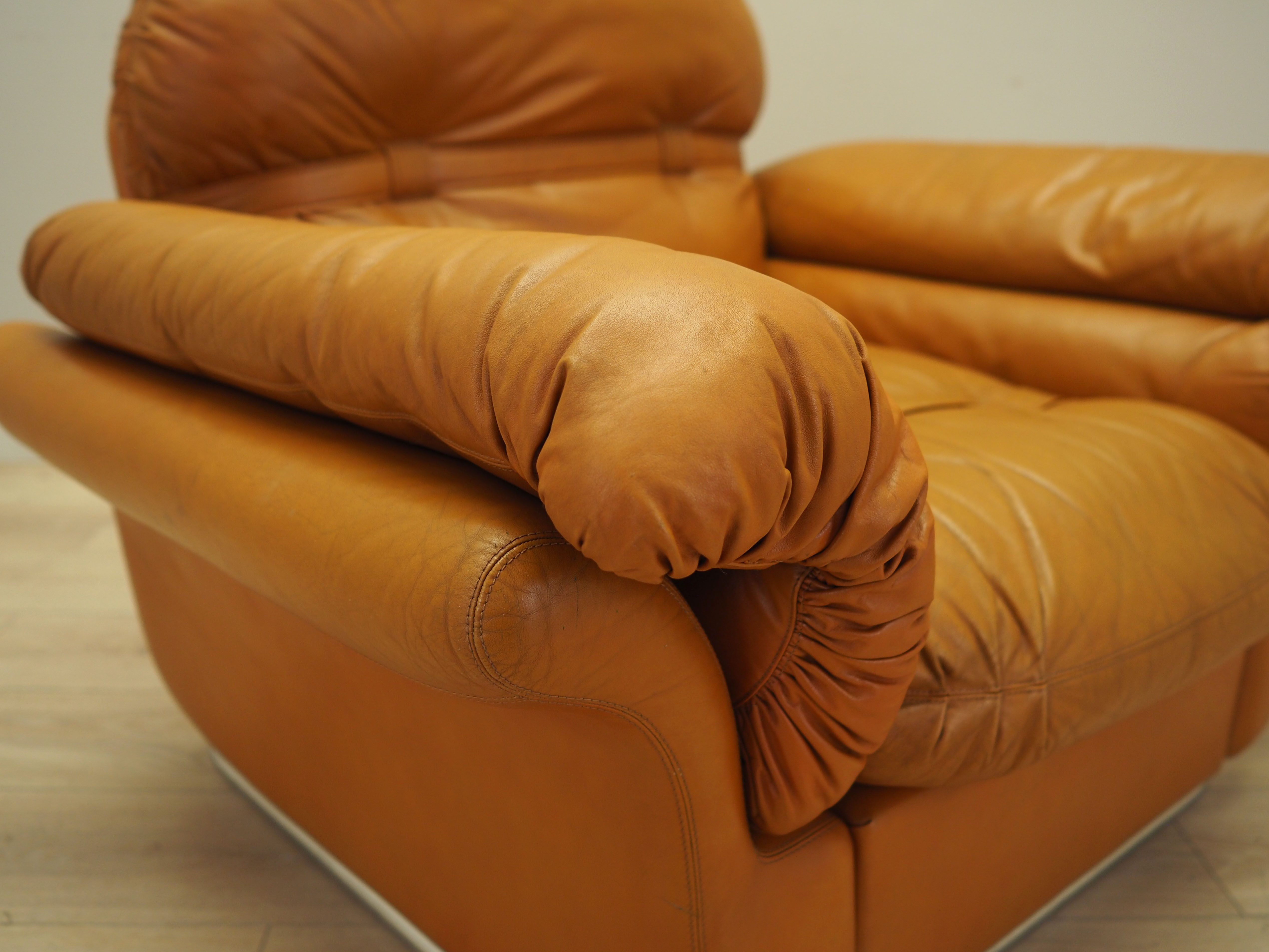 Armchair Leather Brown 1960s