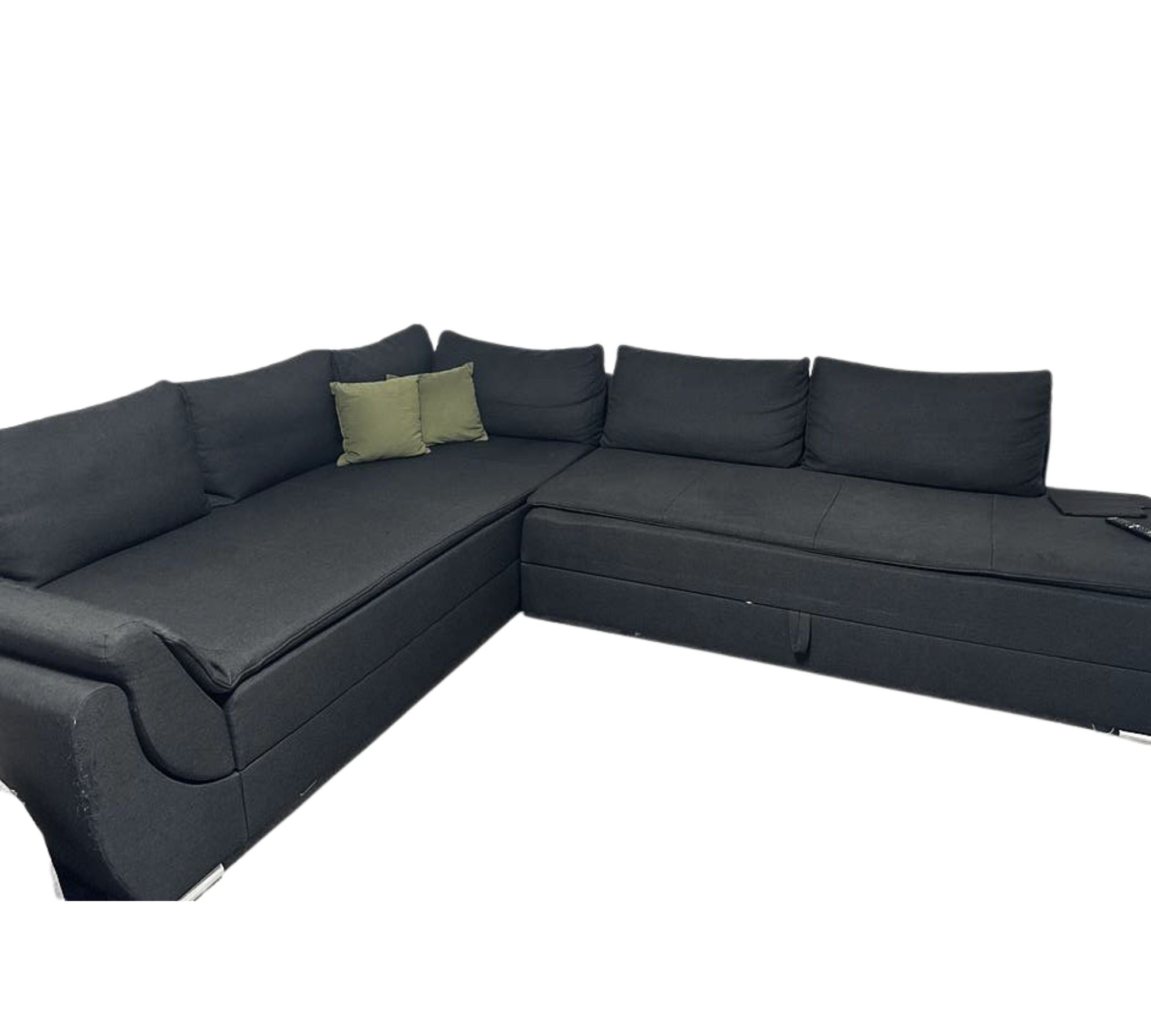 Ecksofa mit Bett Funktion und Matratze 