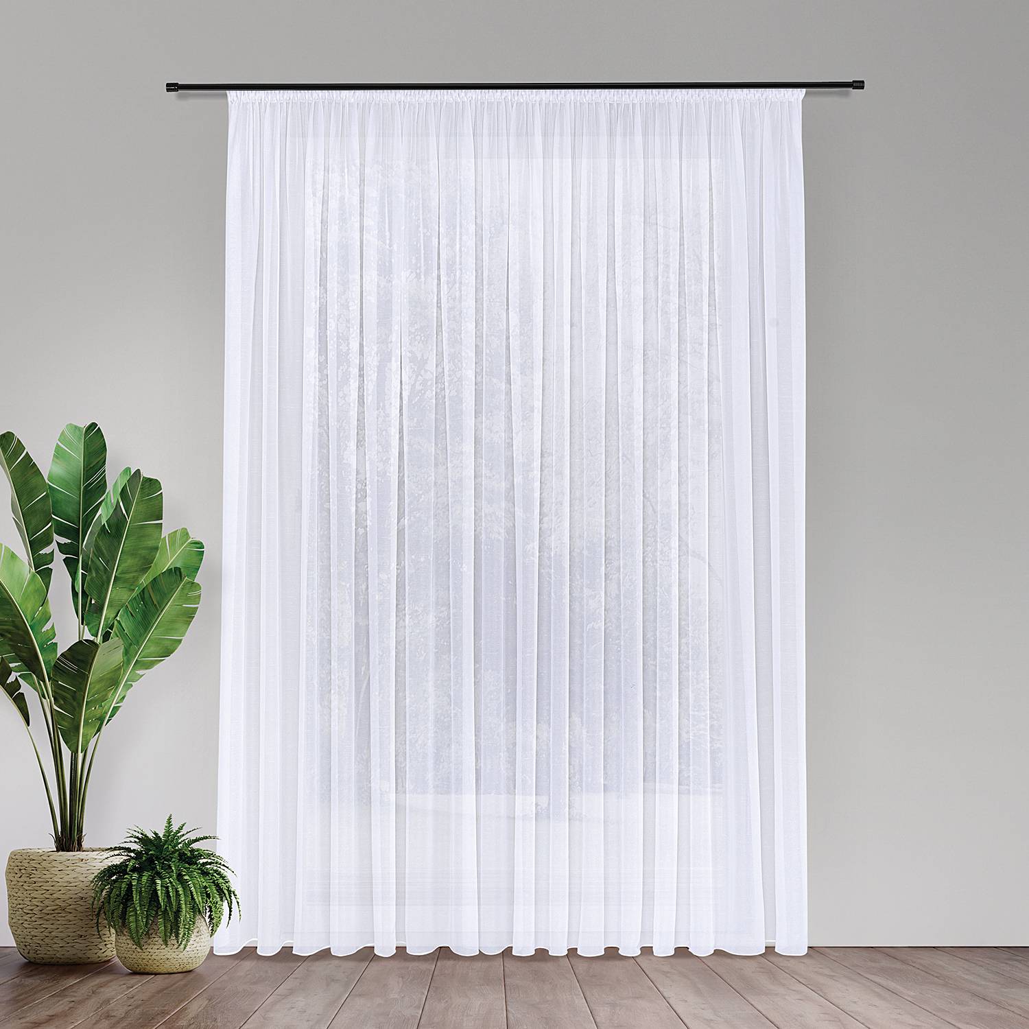 Gardine Alina Webstoff Weiß 300 x 245 cm