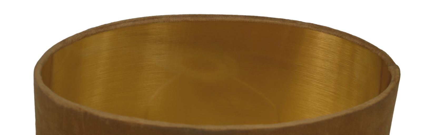 Ovaler Lampenschirm Textil Braun