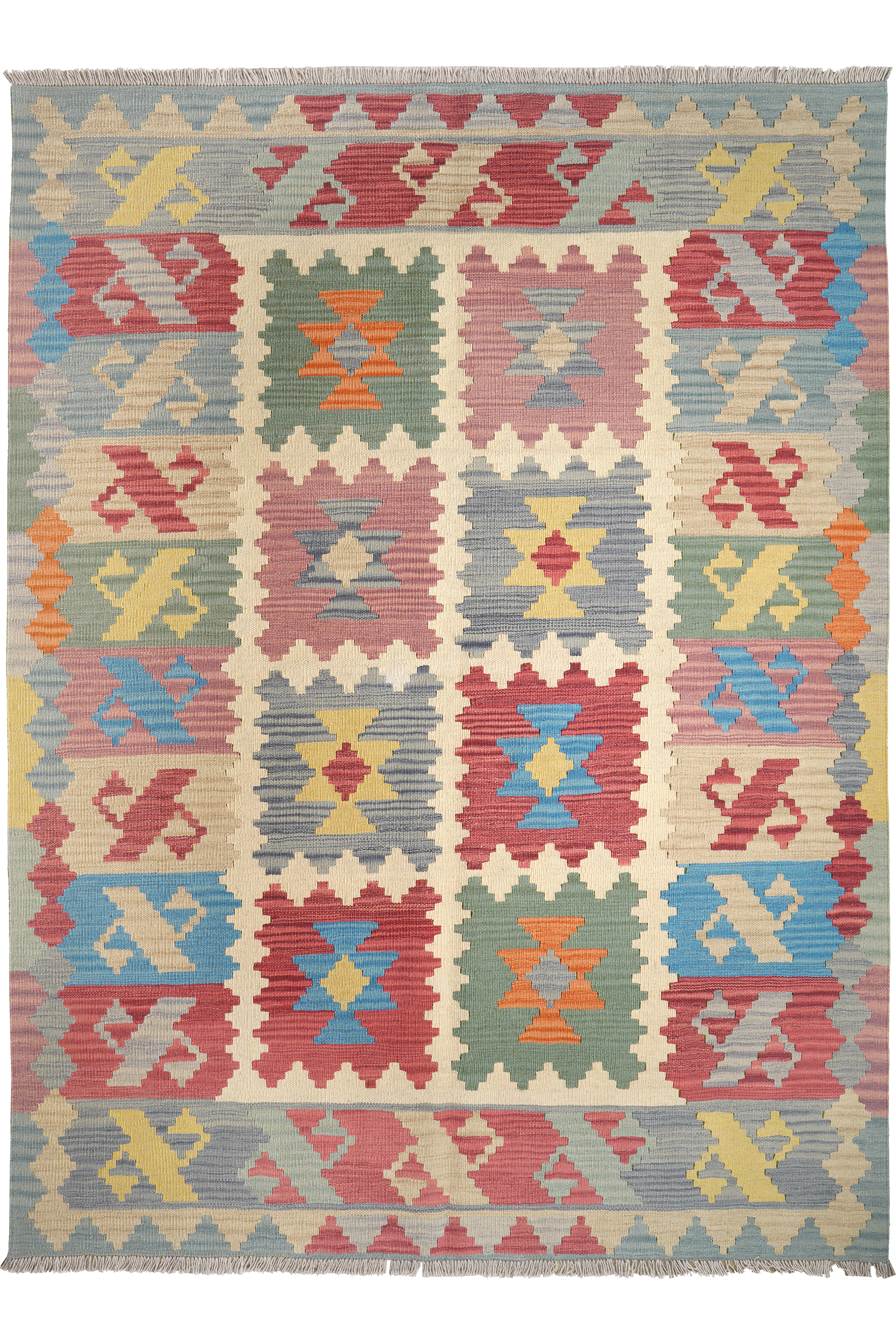 Kelim Gashgai Wool Multicolored