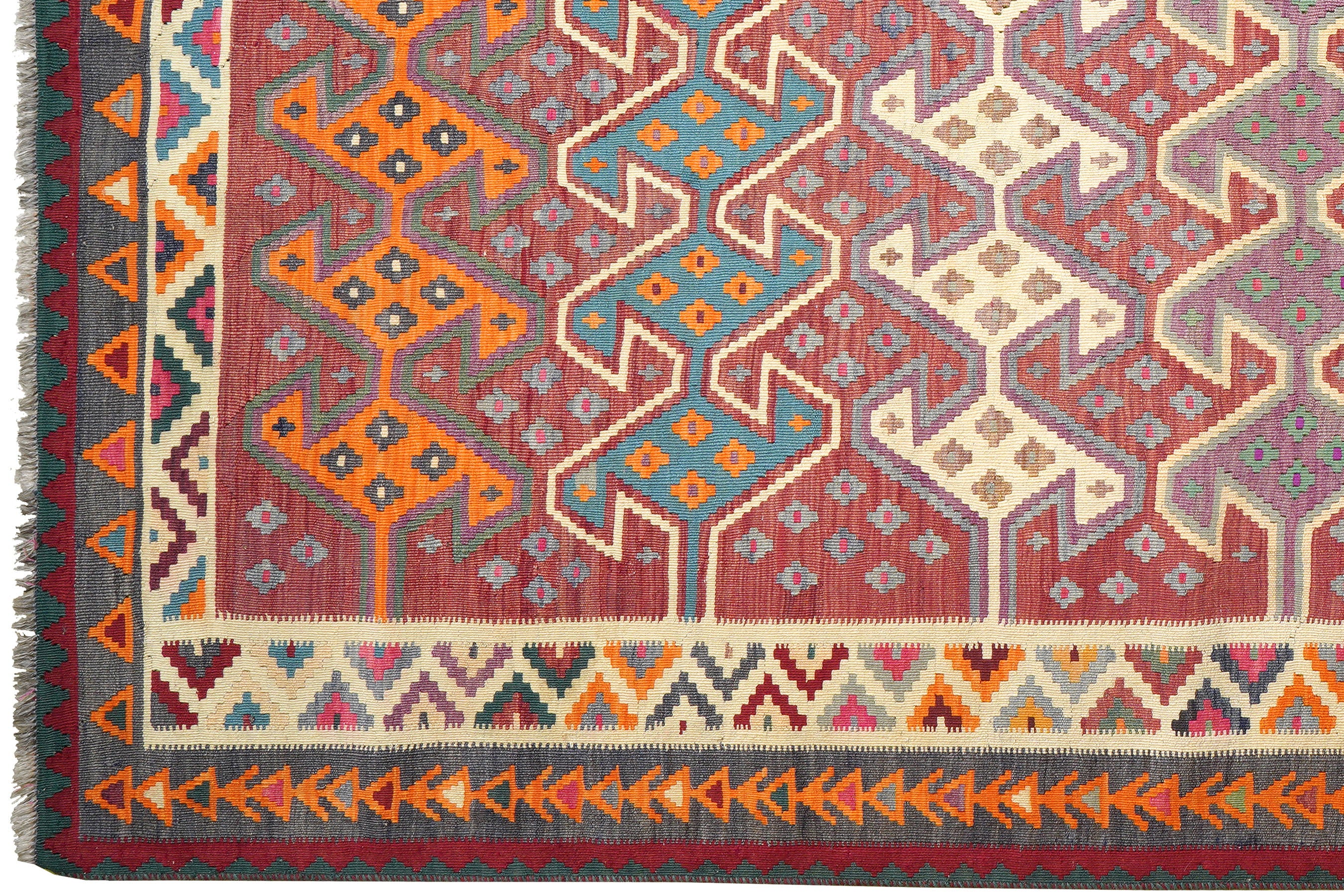 Kilim Gashgai Teppich Mehrfarbig