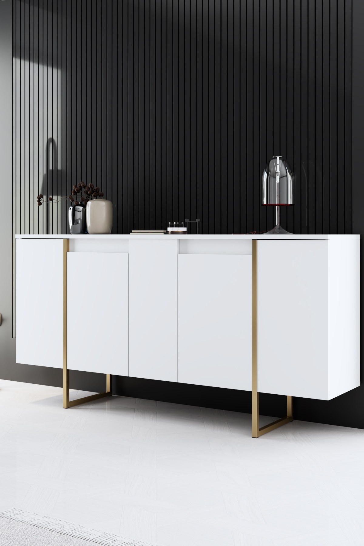 Luxe Konsolentisch Weiß