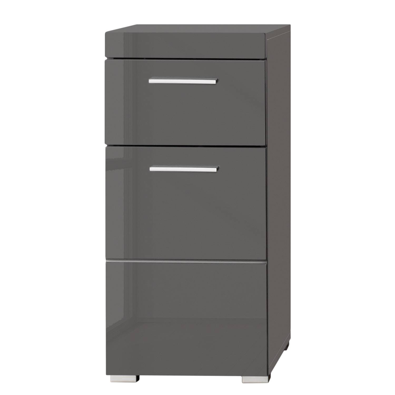 Unterschrank Amanda Hochglanz Grau