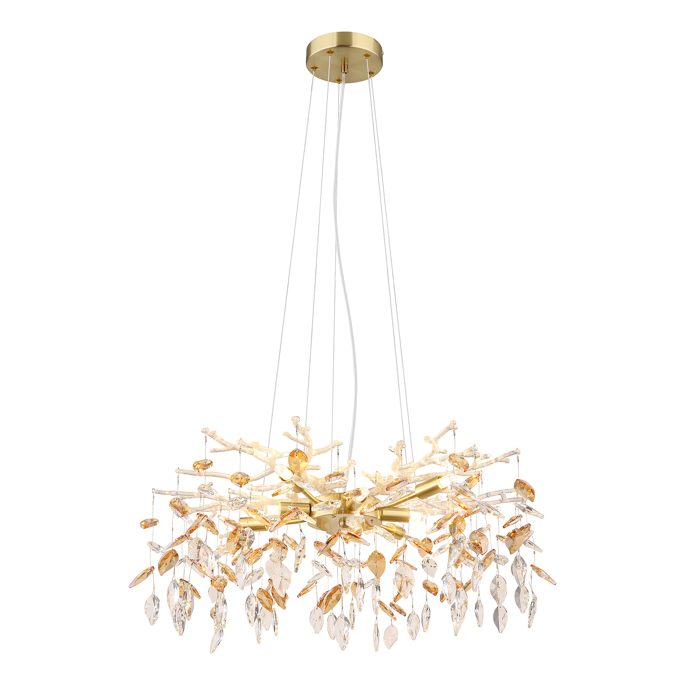 Danna Kronleuchter  8-flammig Kristallglas Eisen