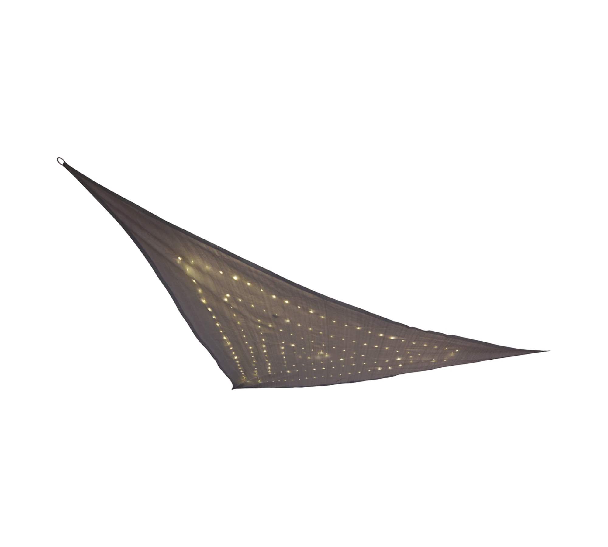 UV Sonnensegel Mit Intergrierten LEDs Schwarz