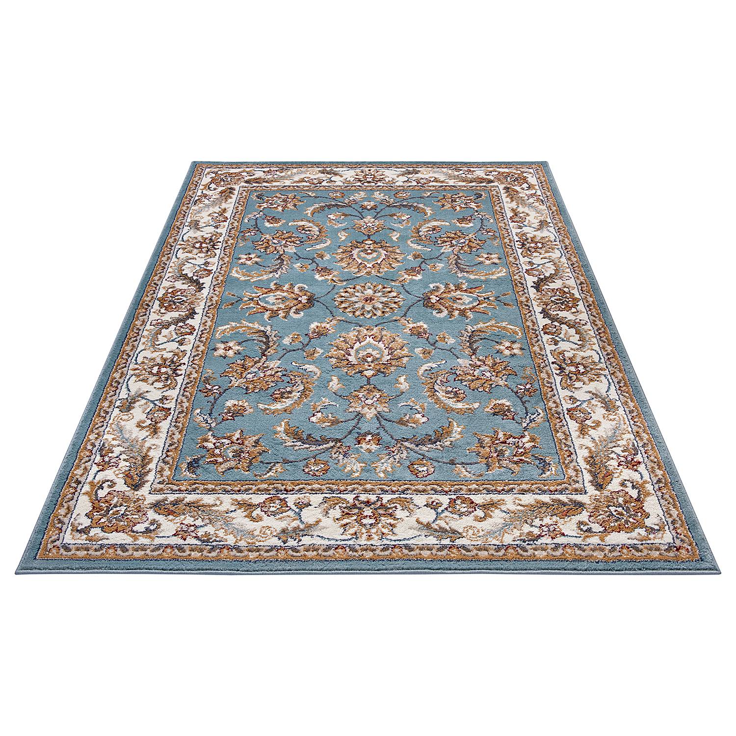 Reni Orientteppich Himmelblau 80 x 120 cm