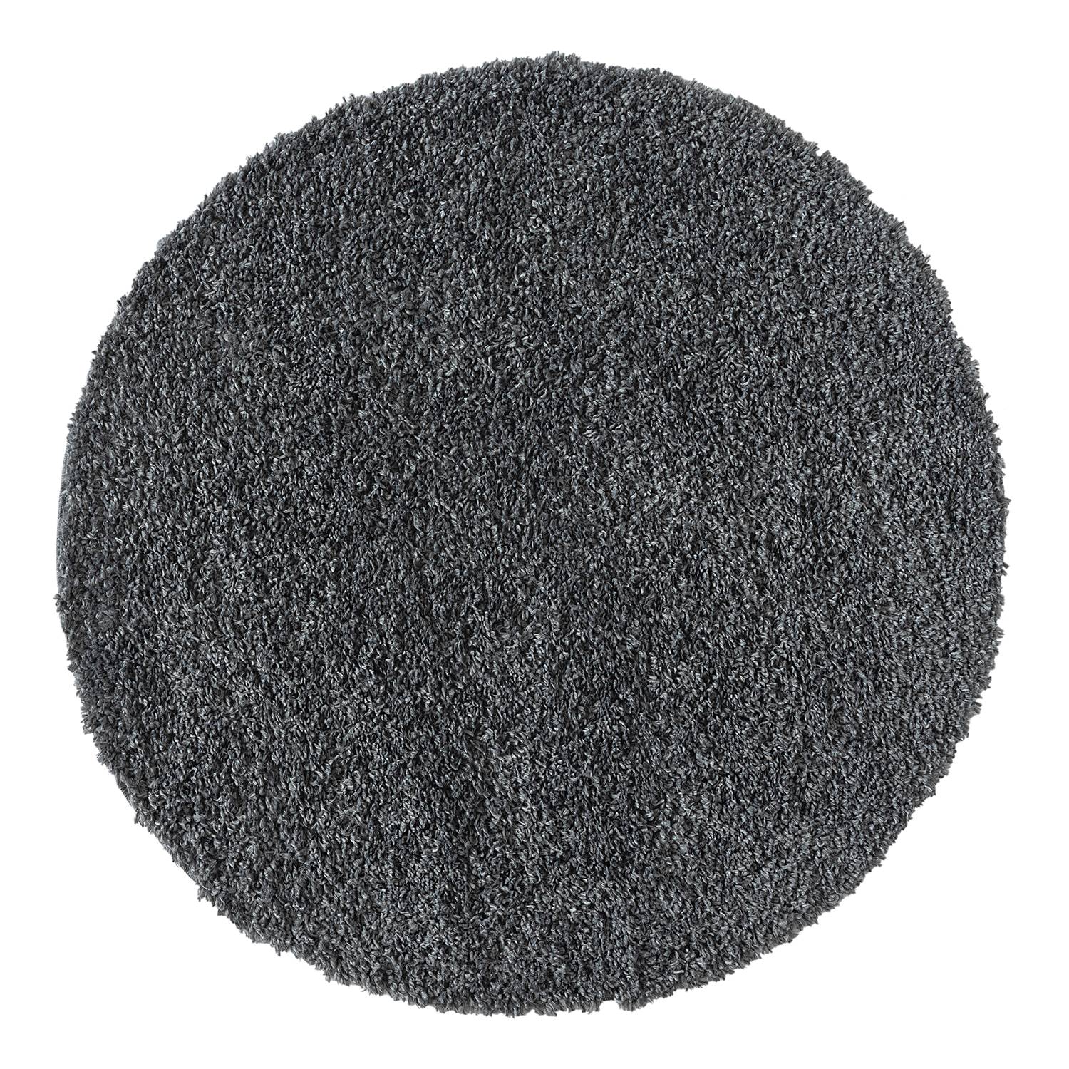 My Shaggy Hochflorteppich Jute Dunkelgrau Ø 120cm