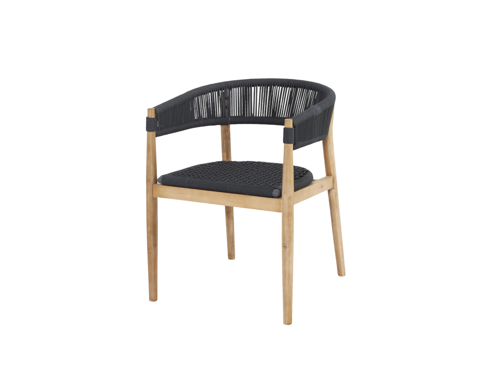 Miara Garden Chair Textile Anthracite 60x58x76 cm