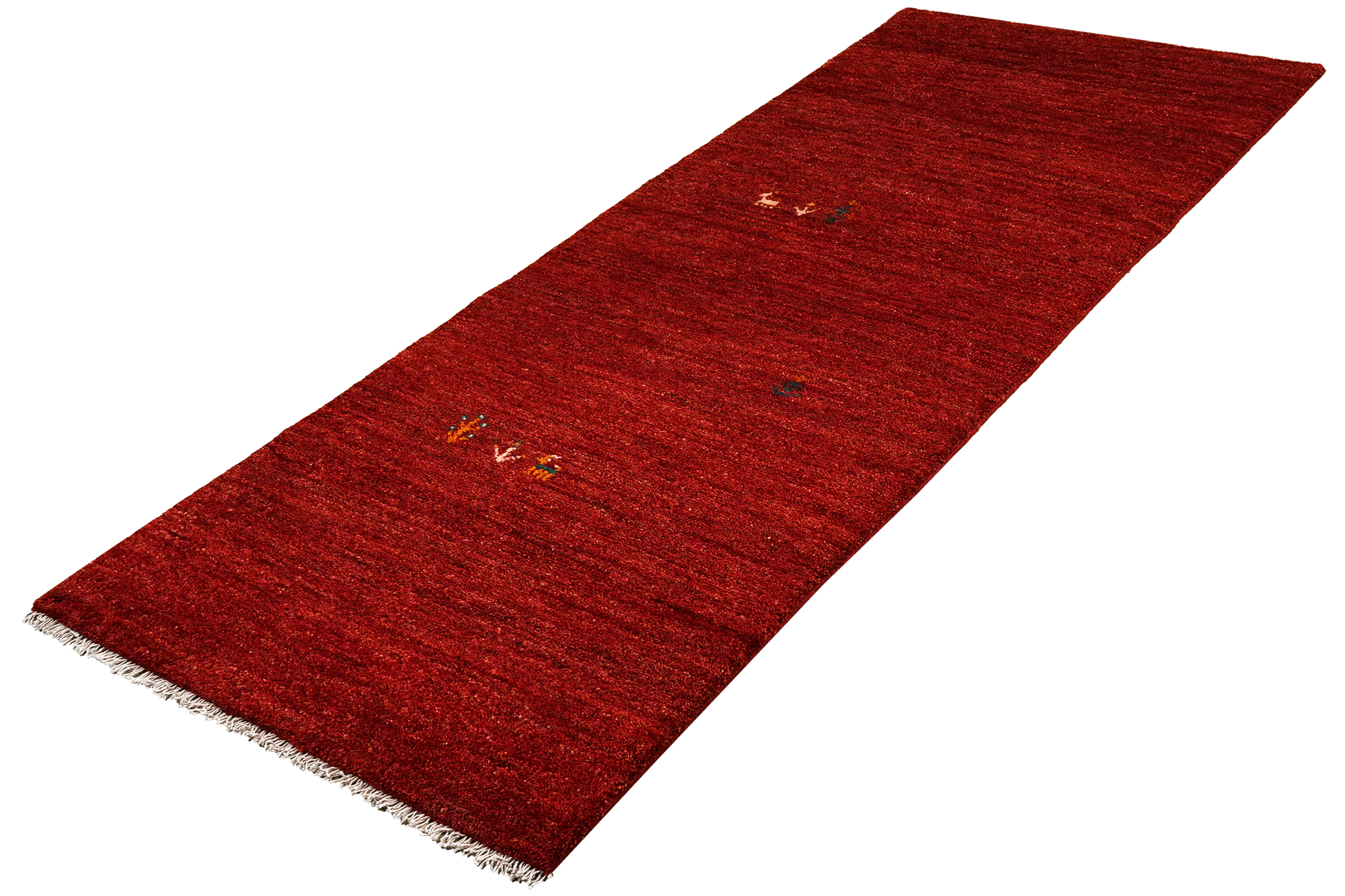 Rizbaf Gabbeh-Teppich Wolle Rot