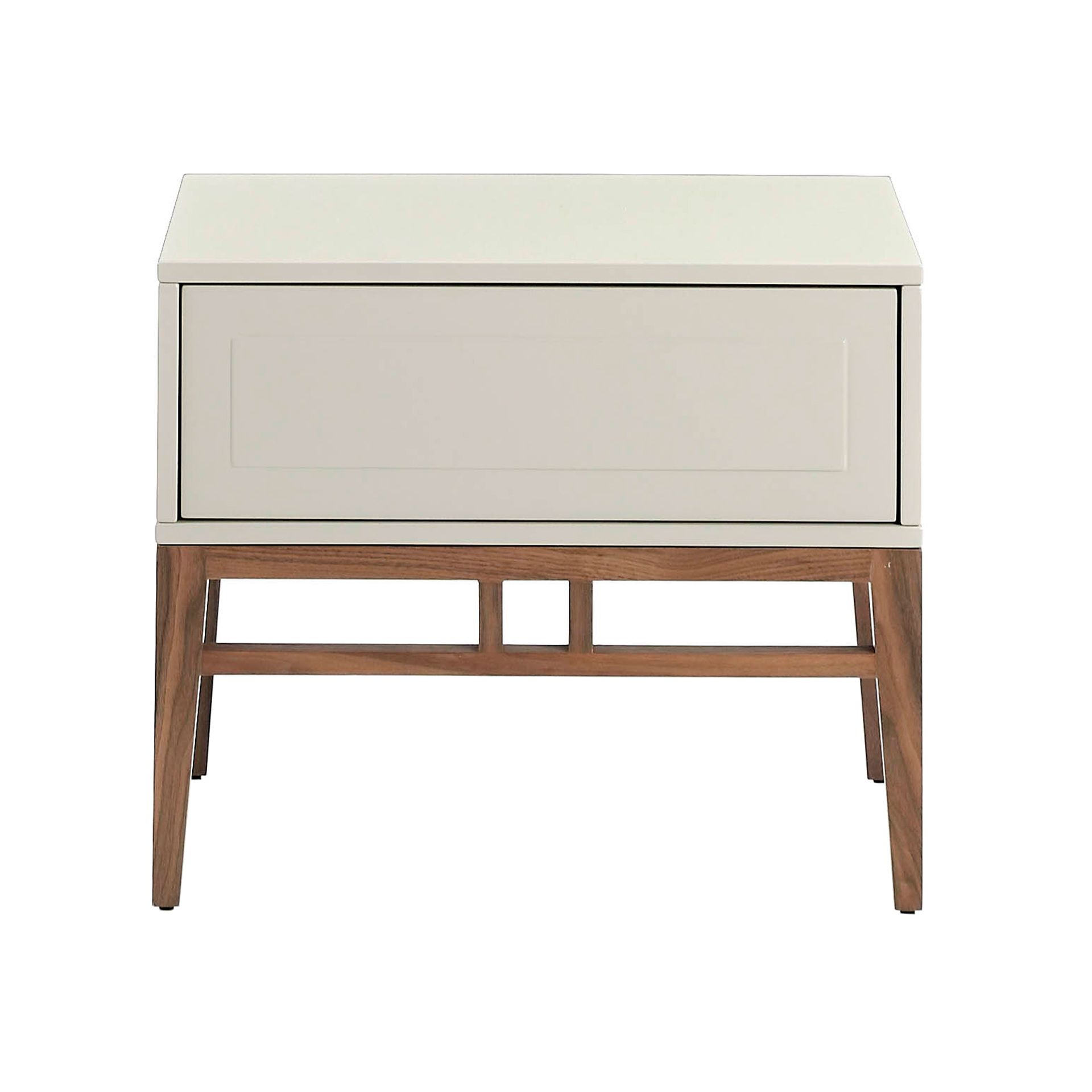 Nightstand walnut veneer cream