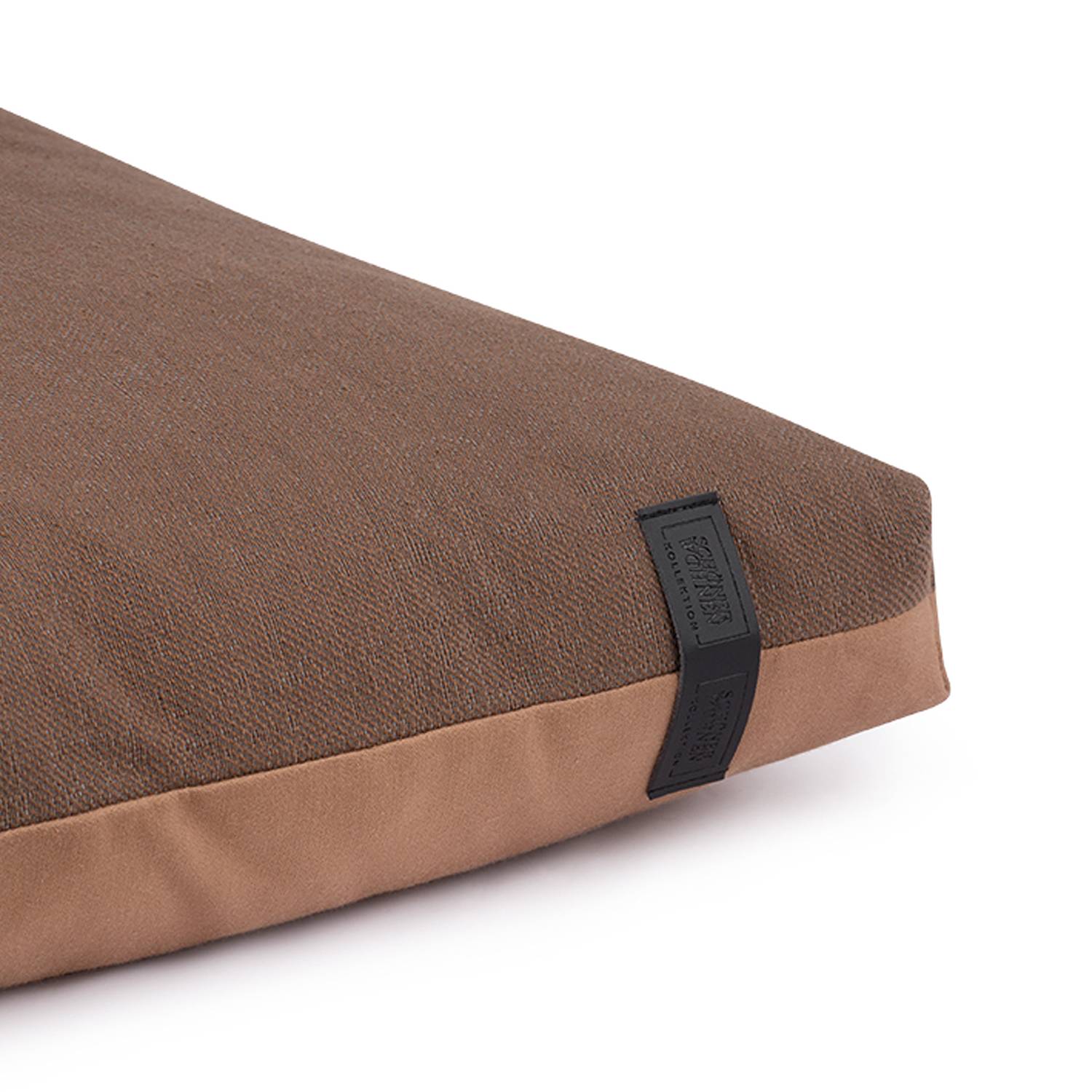Solo II Kissenbezug Baumwolle Polyester Braun