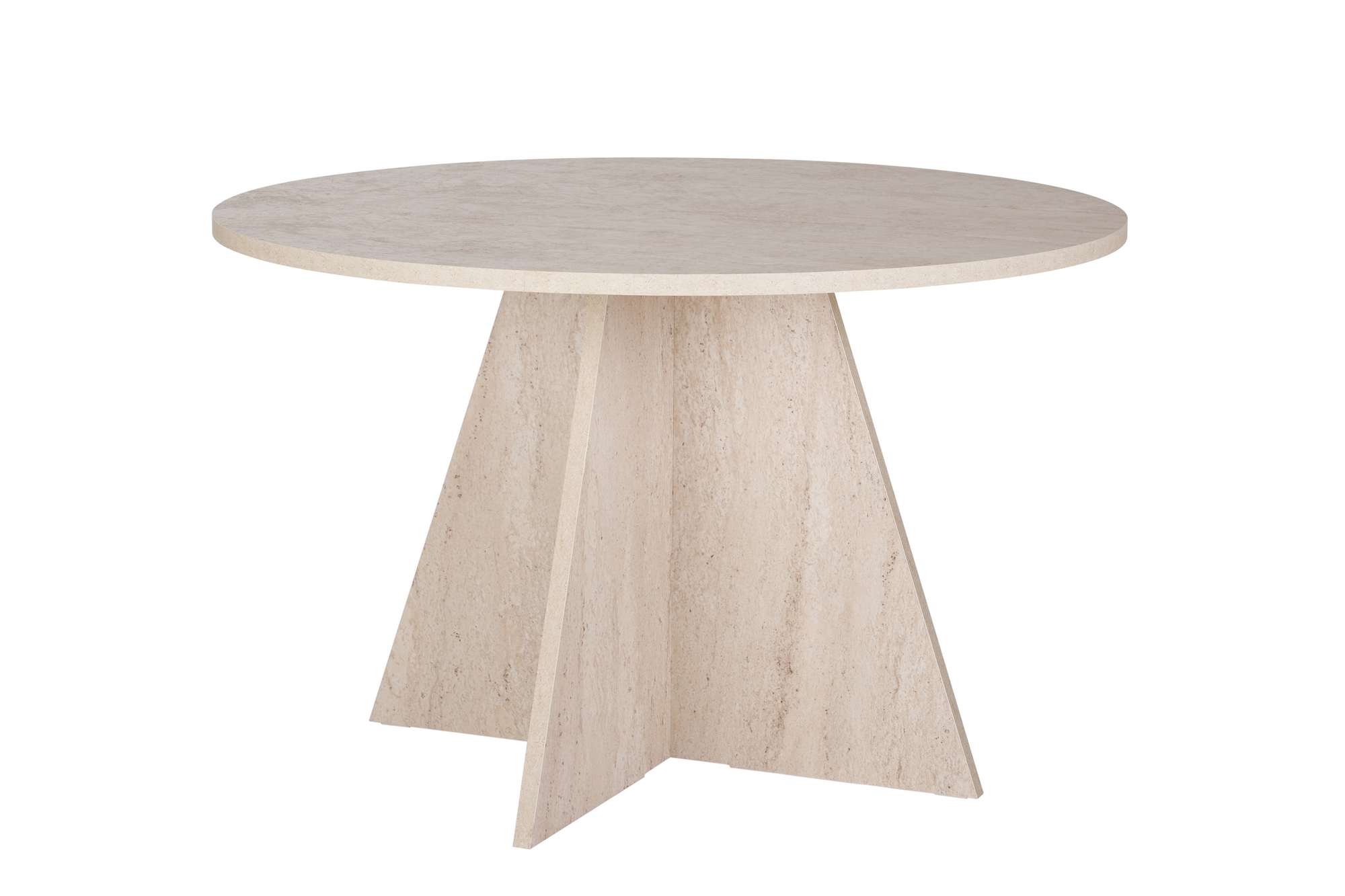 Virella Dining table Travertine Ø120 cm