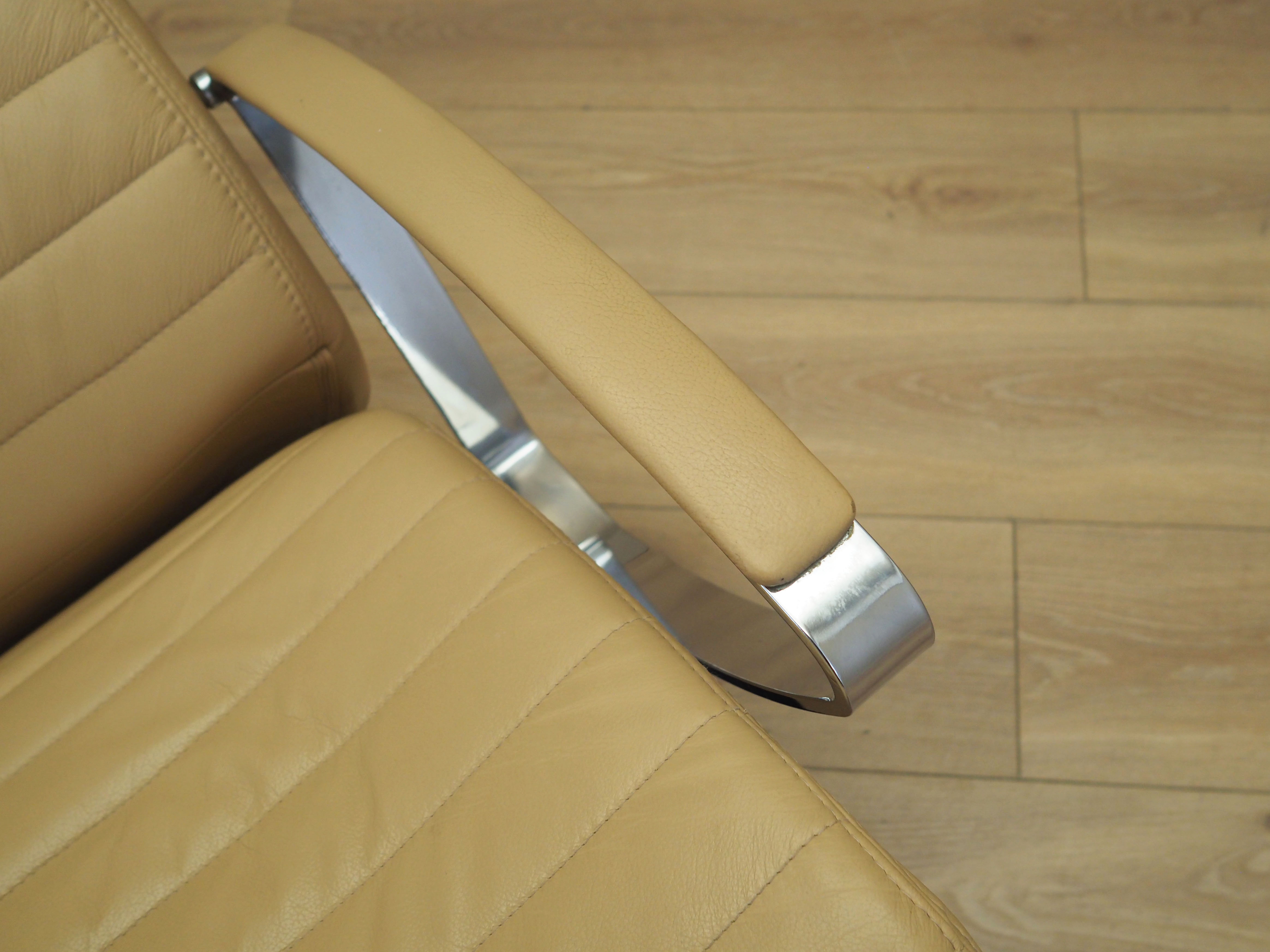 Armchair Leather Light Brown 1970s