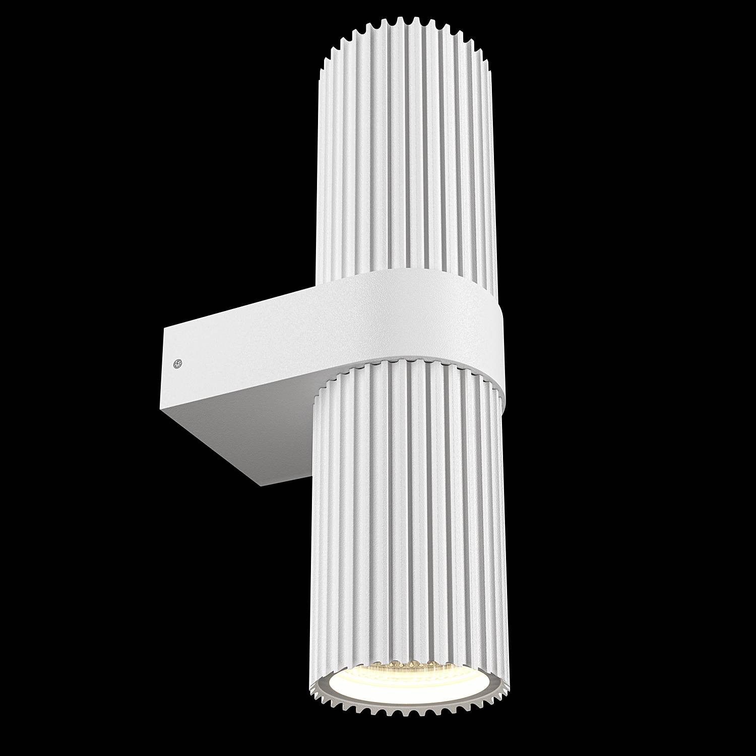 Dynamics Wandleuchte Aluminium 2-flammig