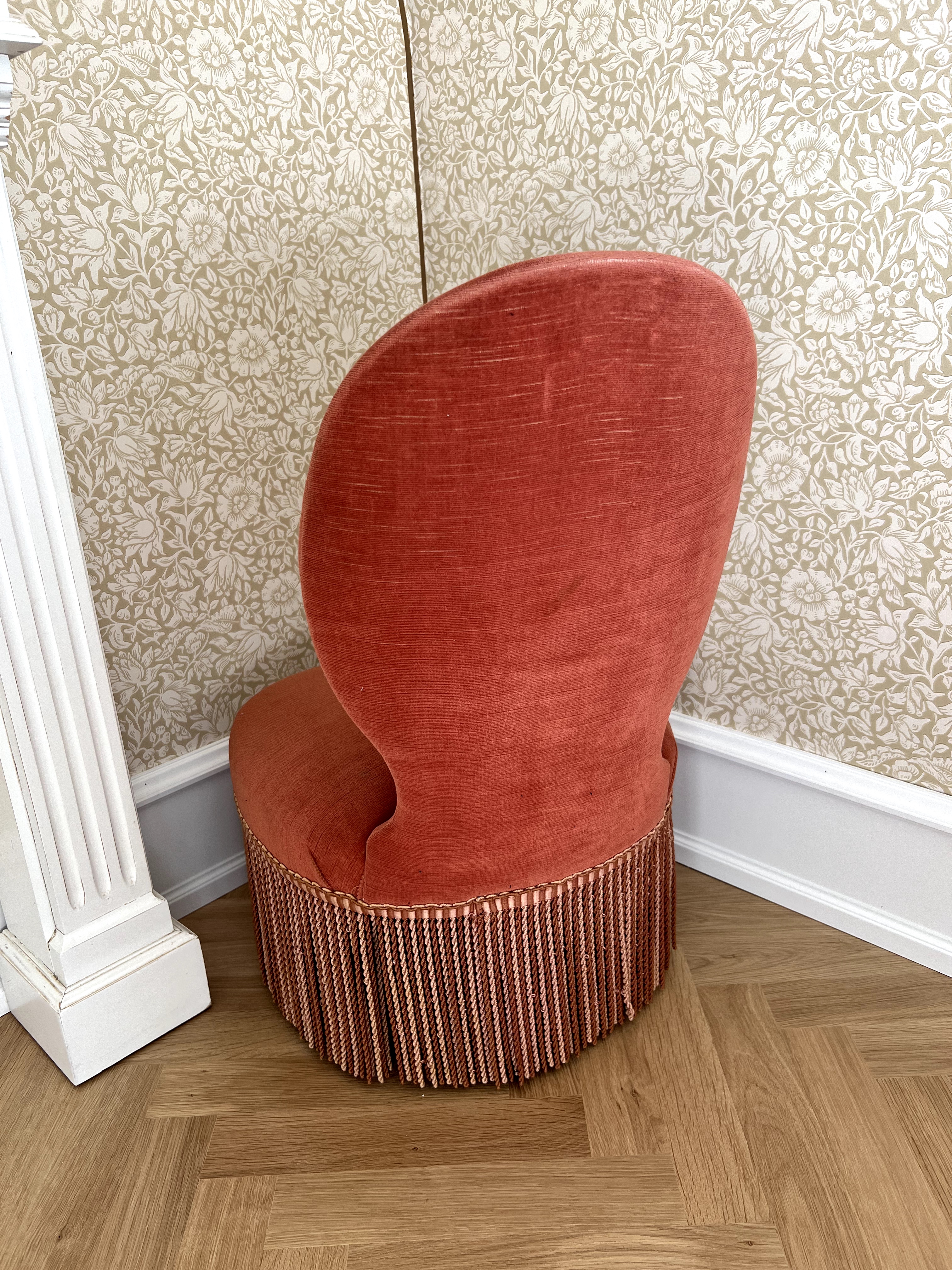 Vintage Sessel Samt Pink