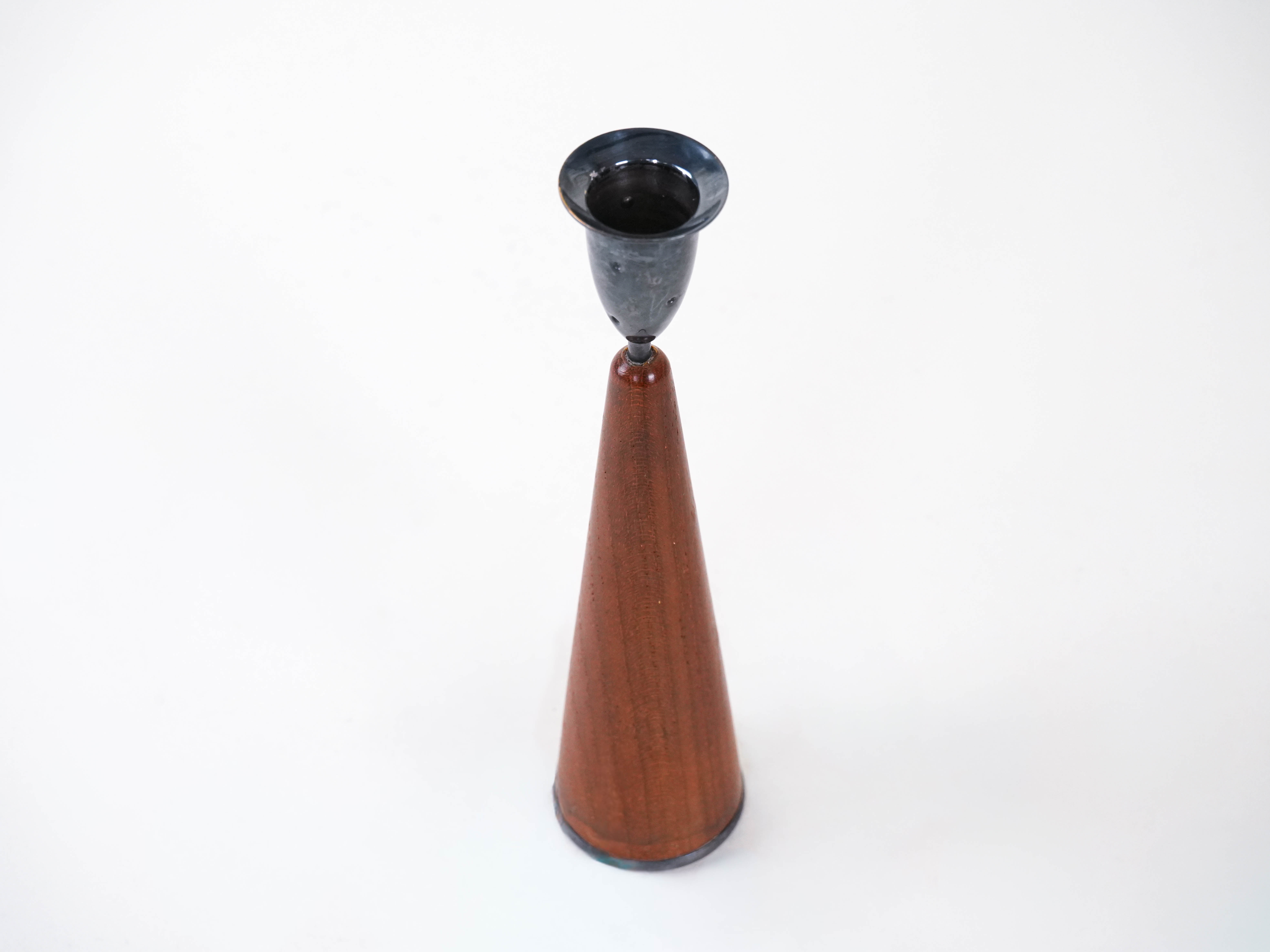 Teak Candlestick 1960s