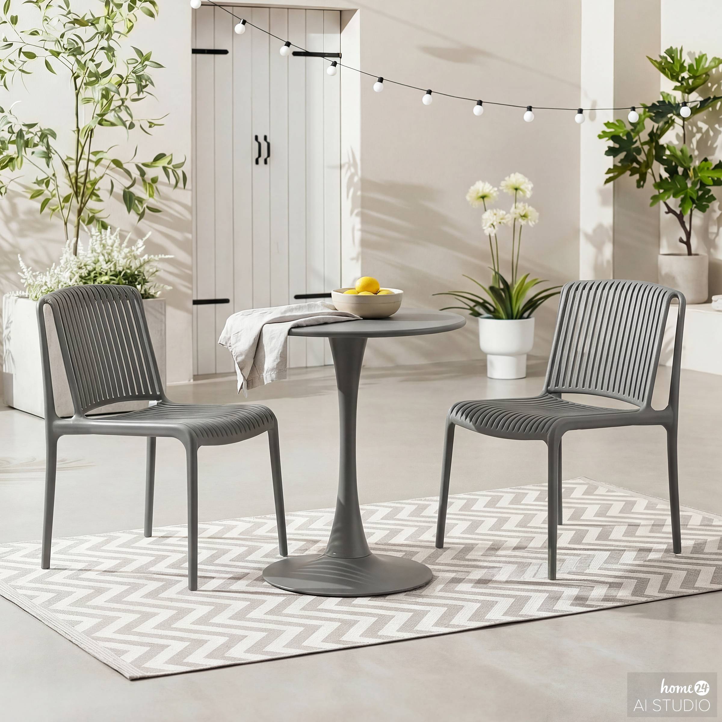 Vireo Garden Table Steel Anthracite