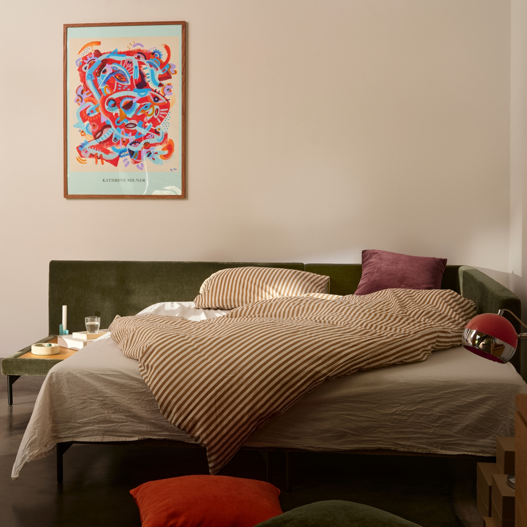 Vivica Schlafsofa Récamiere Rechts Moss Olive