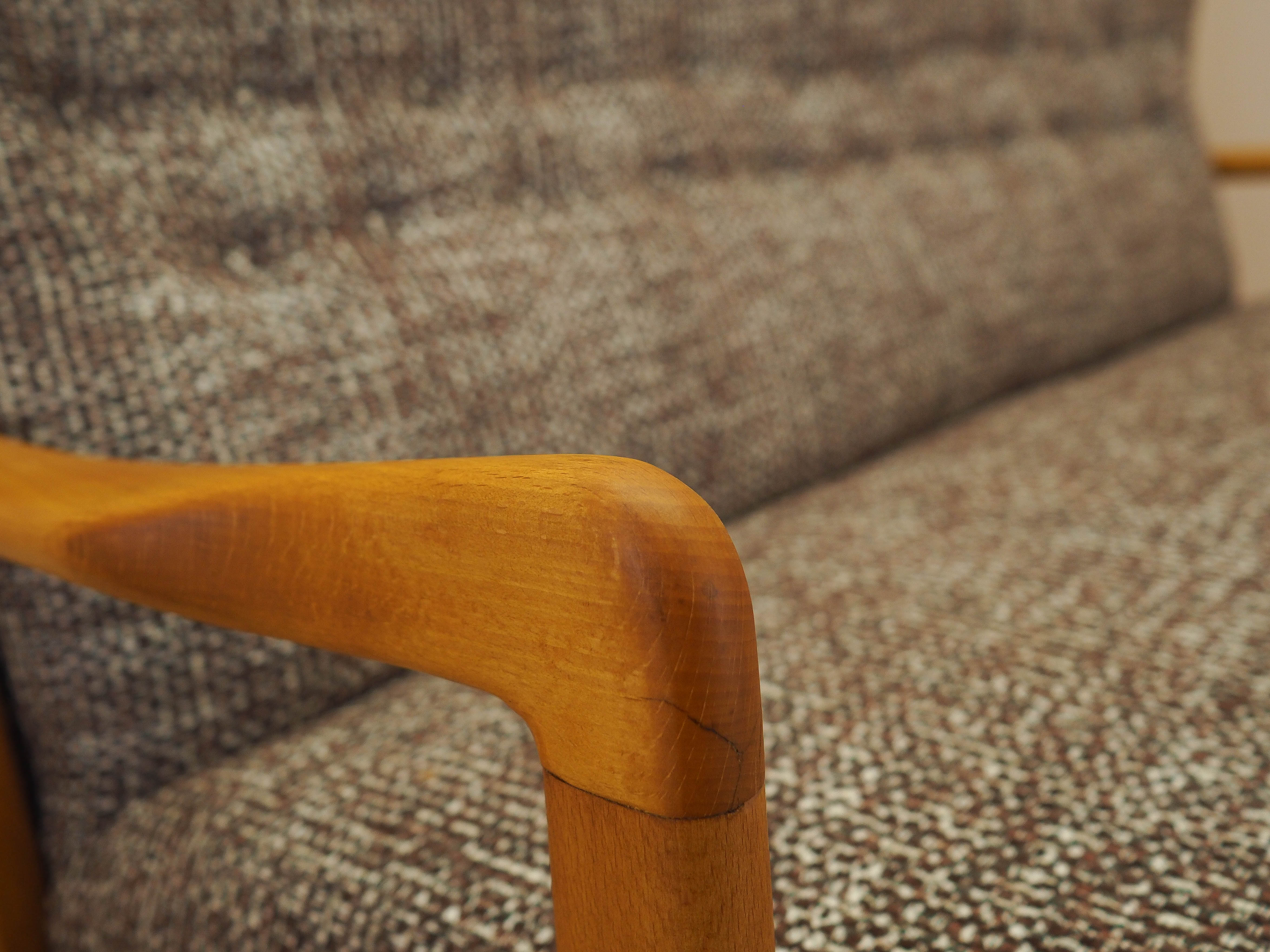 Buche-Sofa 1960er Jahre