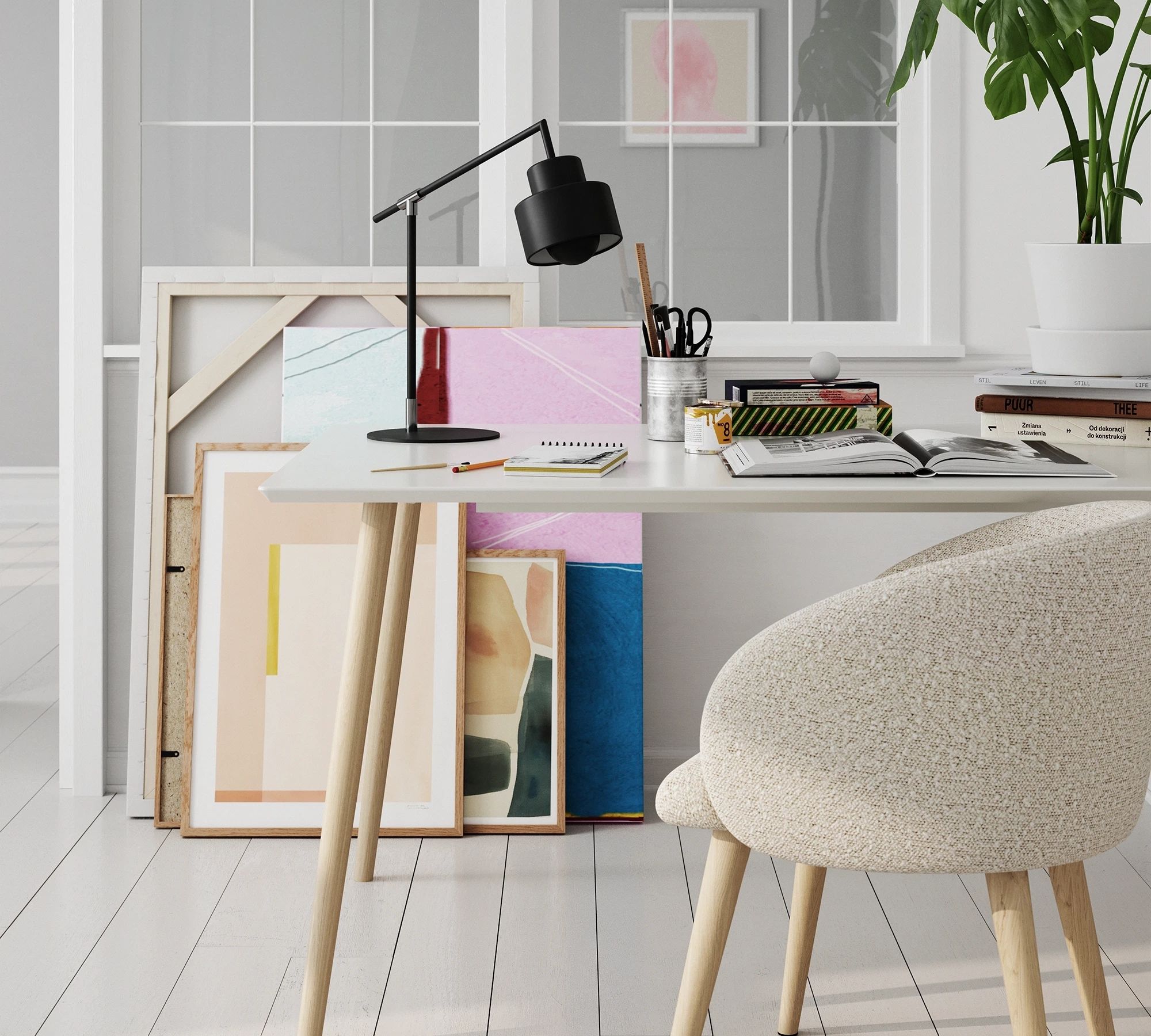 Allie Dining Table Soap Oak White 150 x 90 cm