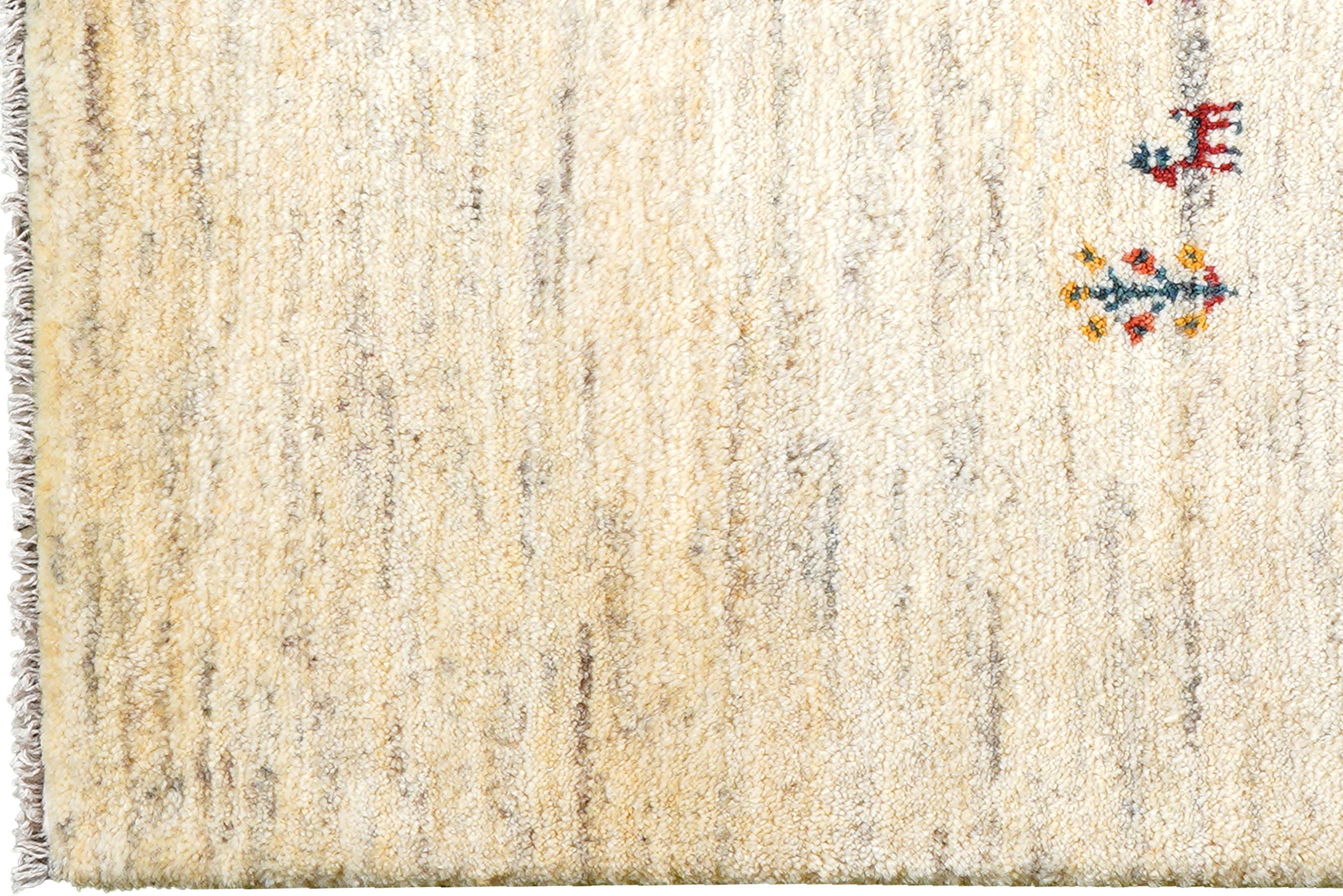 Gabbeh Rug Wool Cream