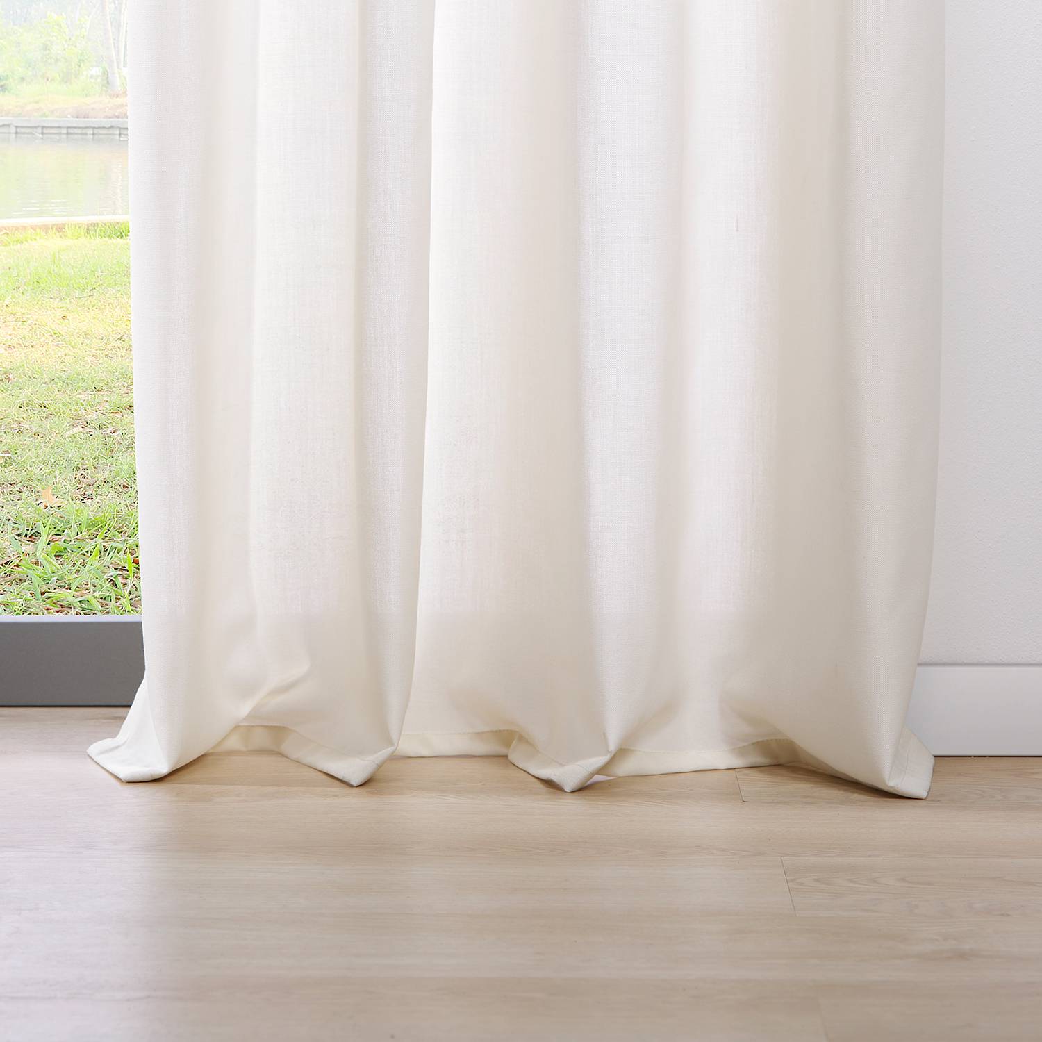 Ösenschal Mood Polyester Ecru 135 x 300 cm
