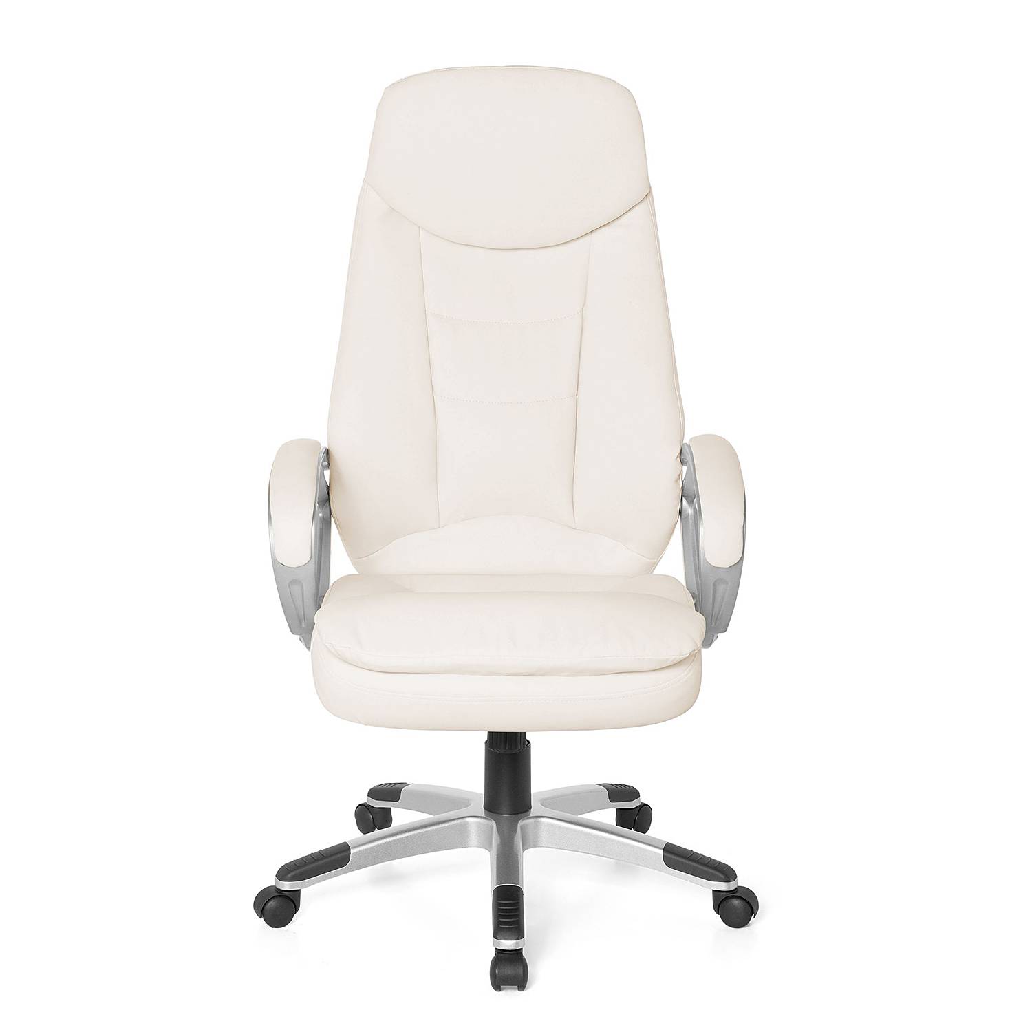 Bürodrehstuhl Baruth Kunstleder Creme