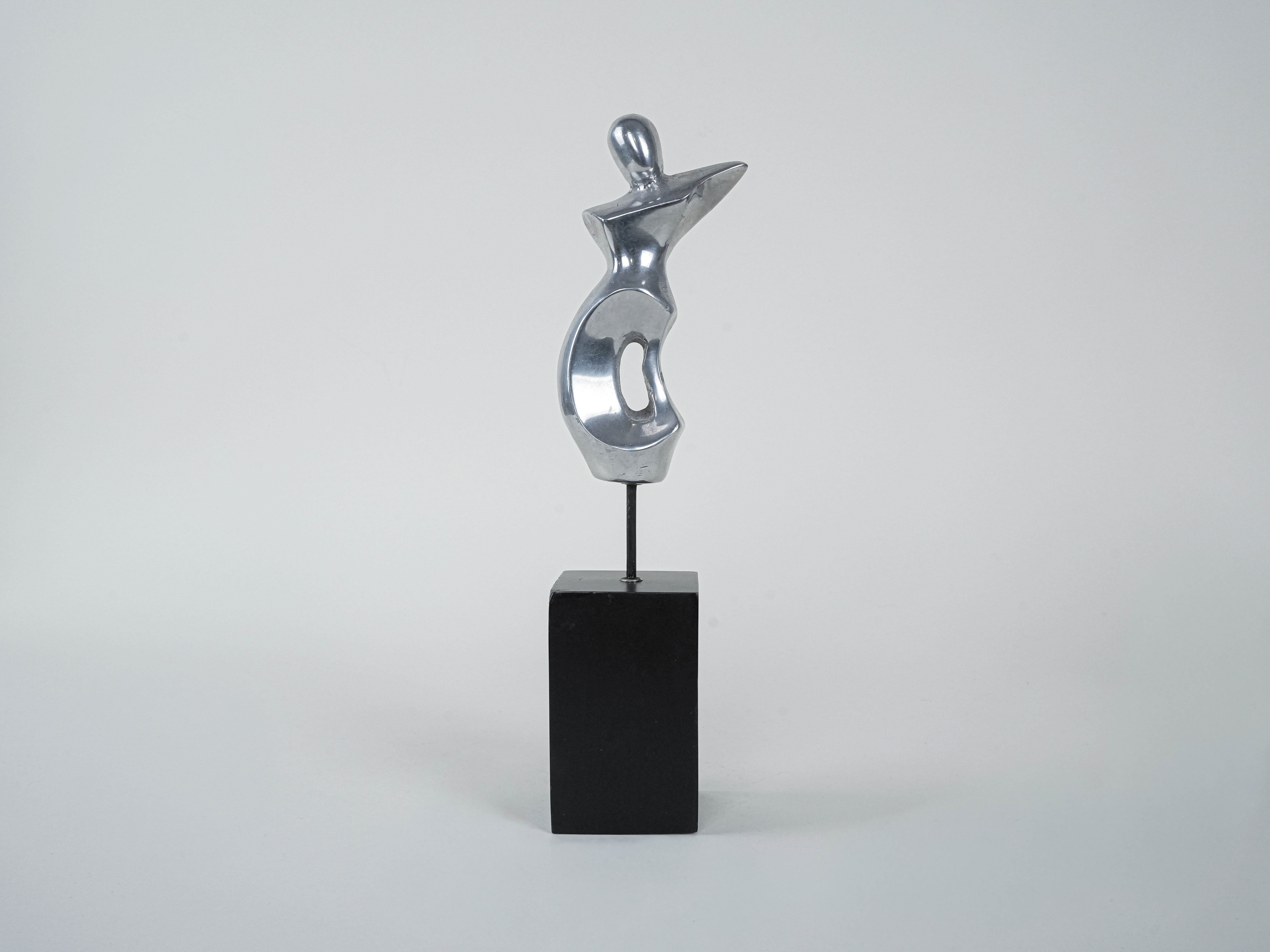 Metal figure silver