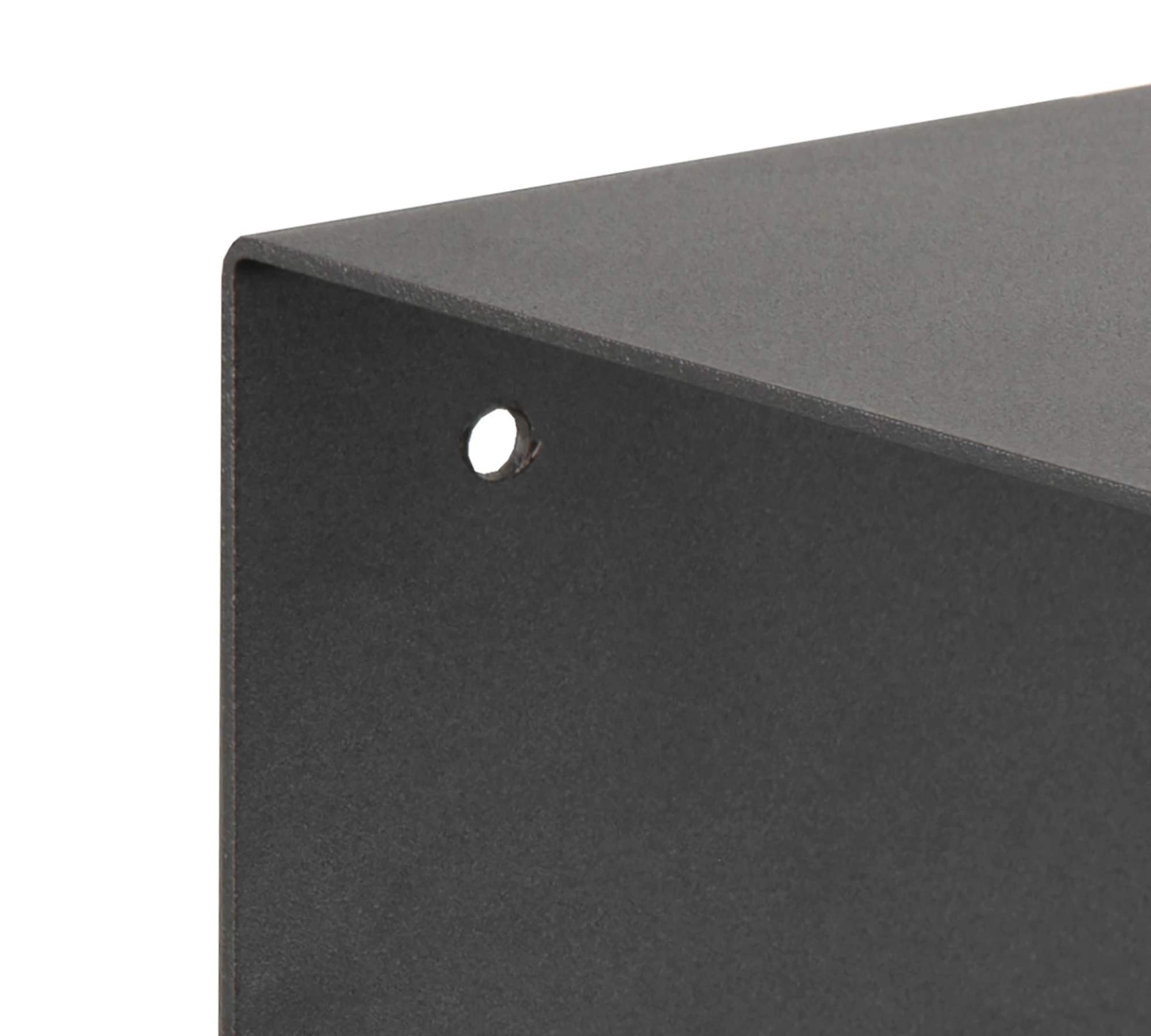 2x Wandregal Metall Schwarz