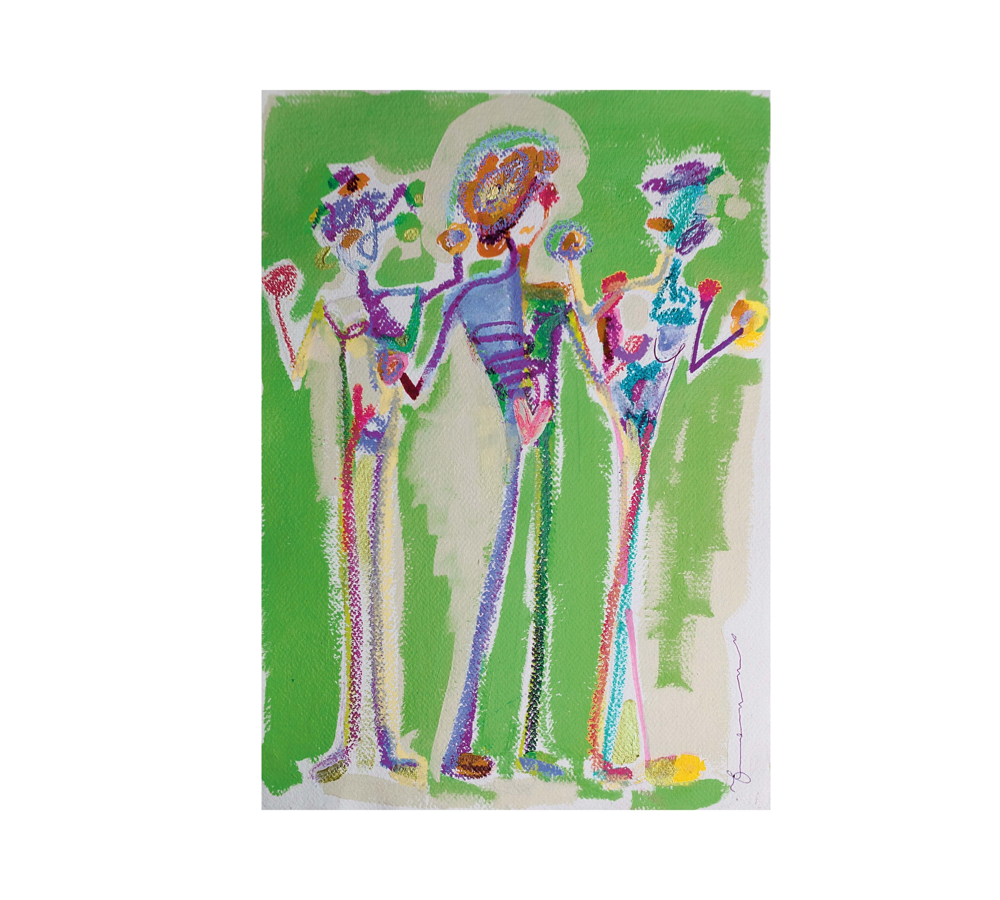 Graces Art Print Multicolor