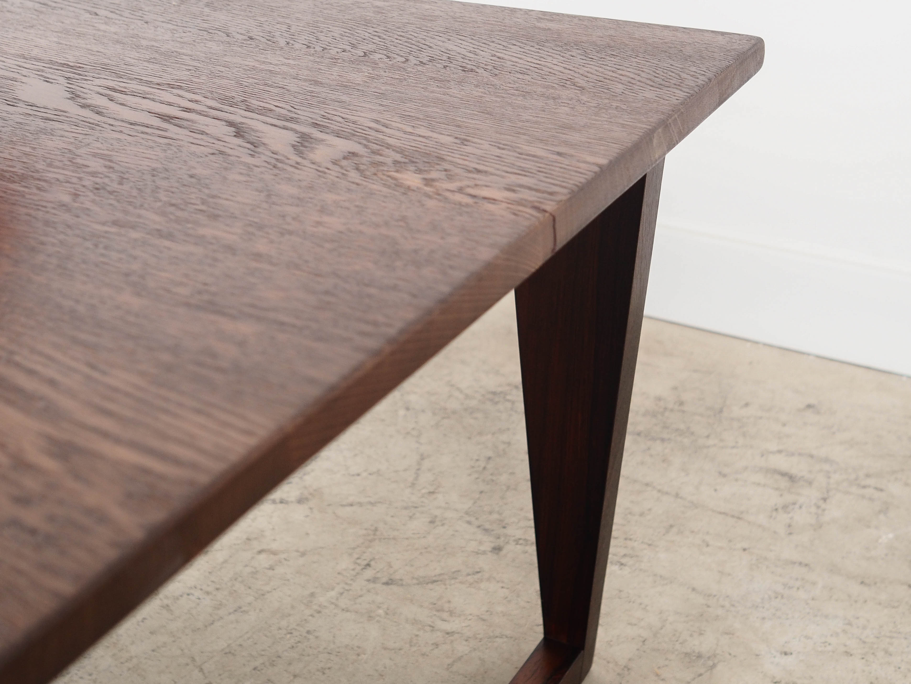 Eichentisch 1970er Jahre Braun