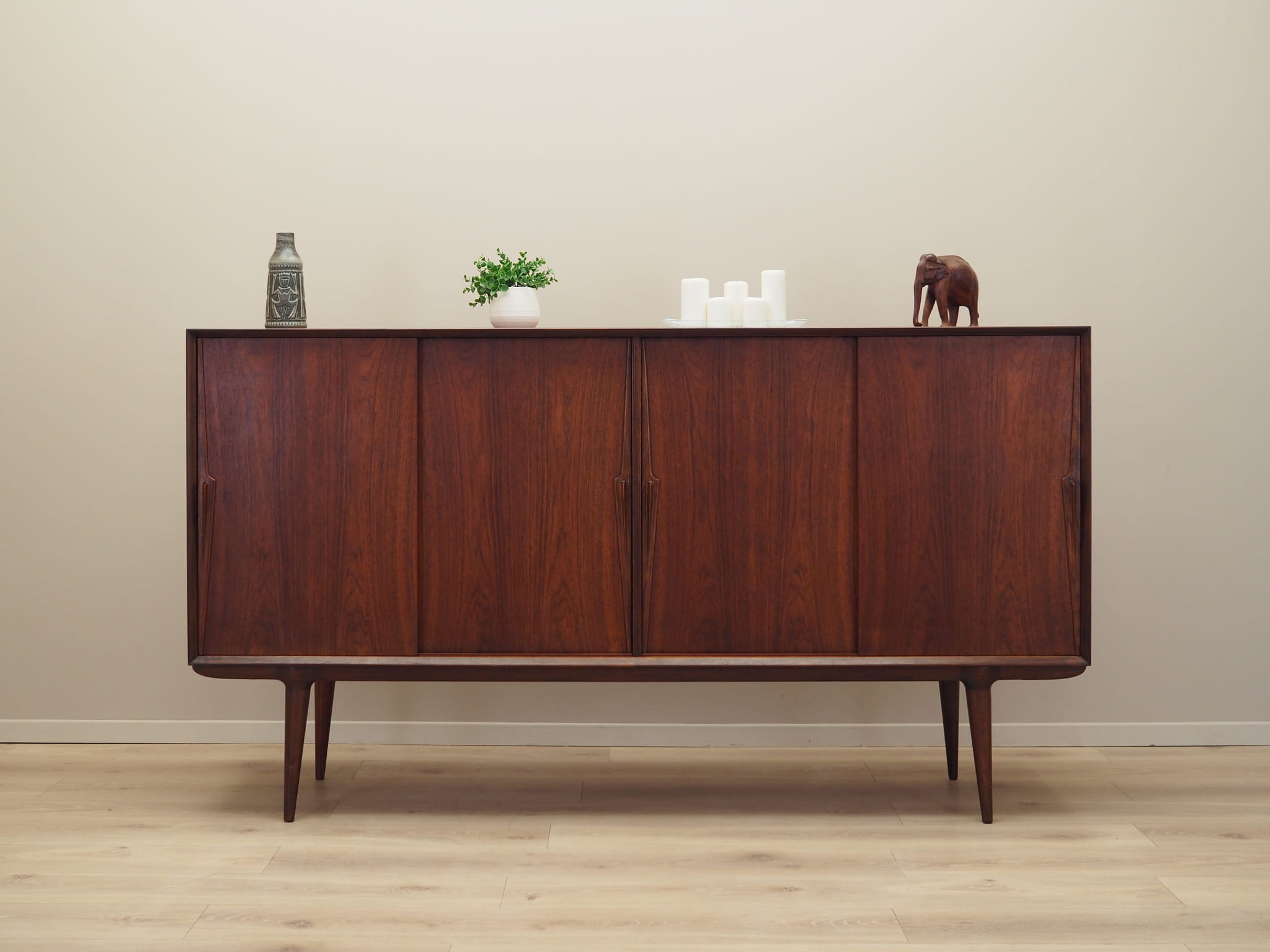 Highboard Rosenholz Braun 1970er Jahre