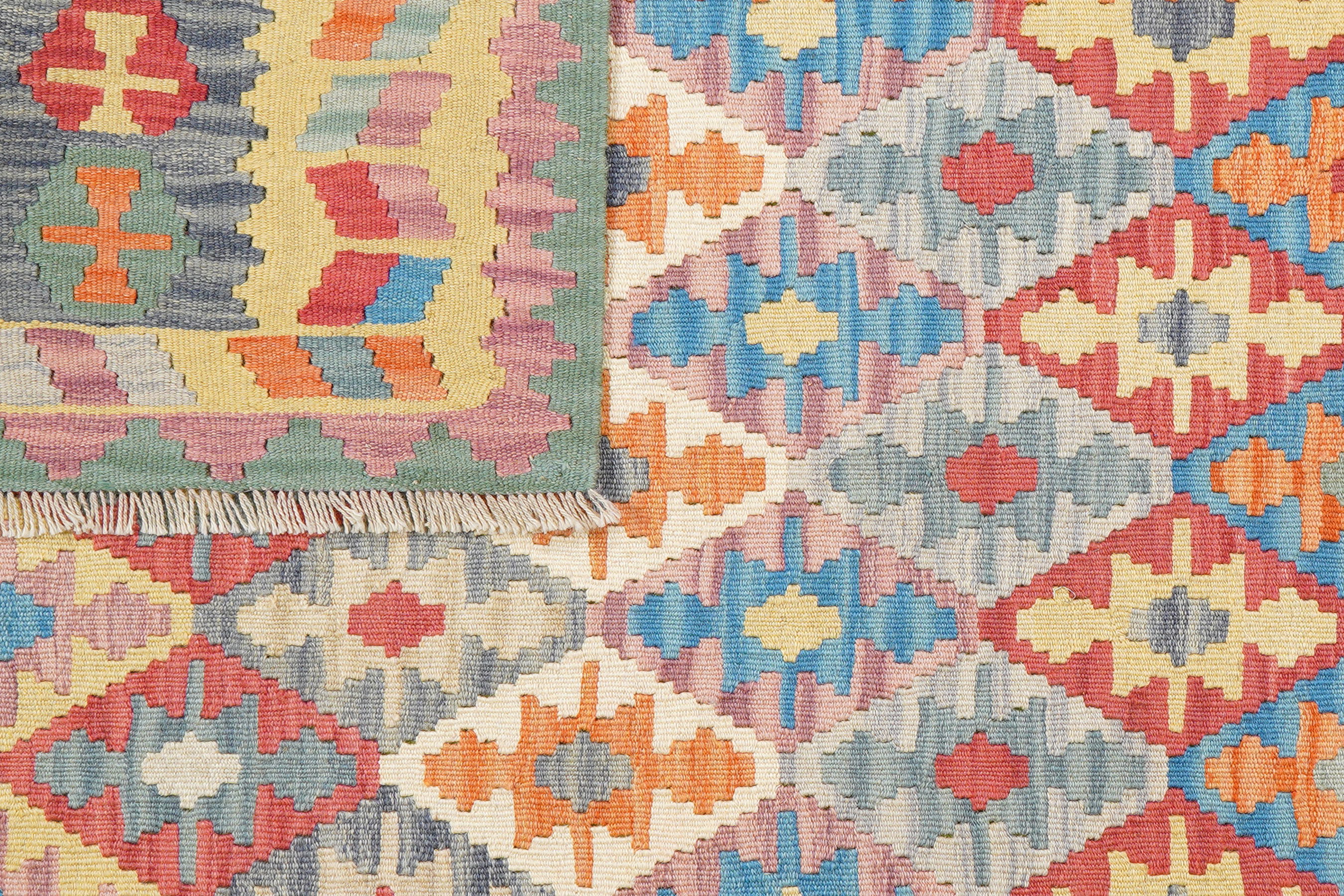 Kelim Gashgai Carpet Wool Multicolored