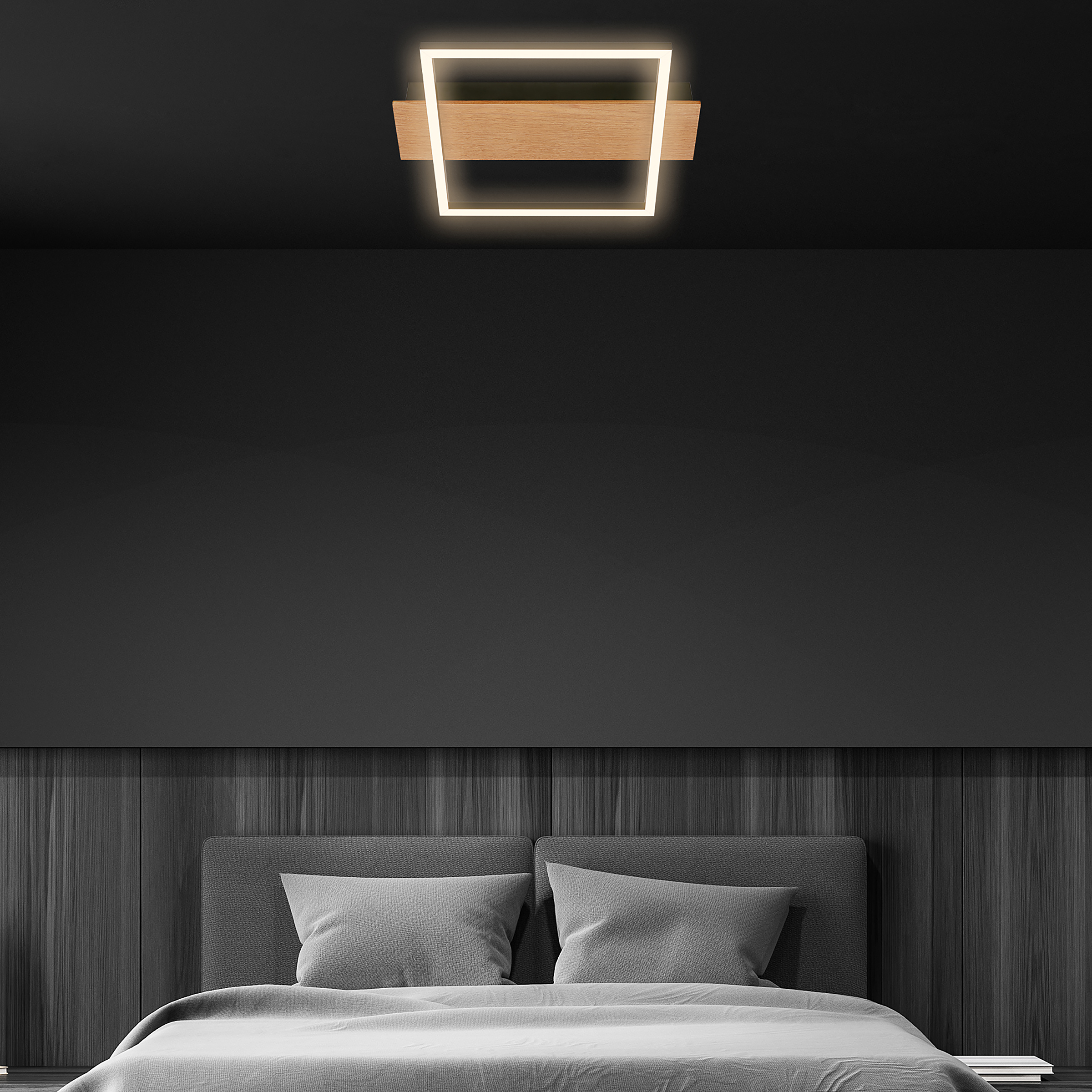 LED Deckenleuchte Kada Typ B Schwarz