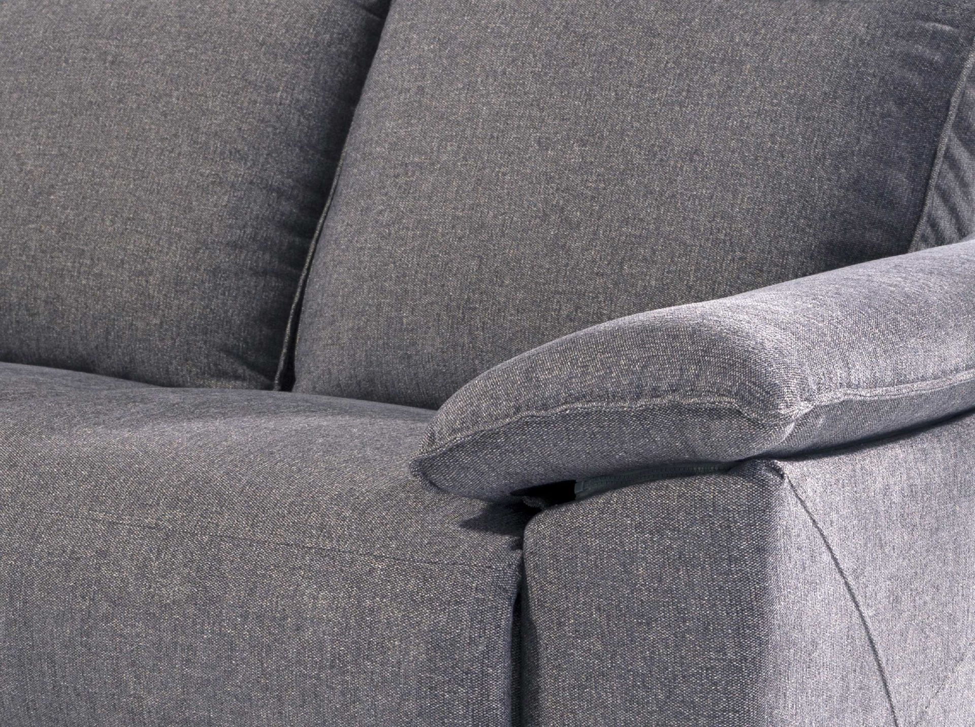 Sofa 2-Sitzer Textil Grau