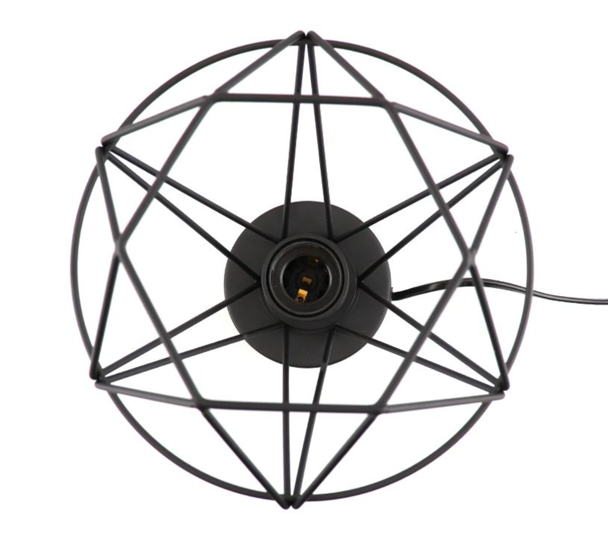 Tischlampe Geometrie Metall Schwarz