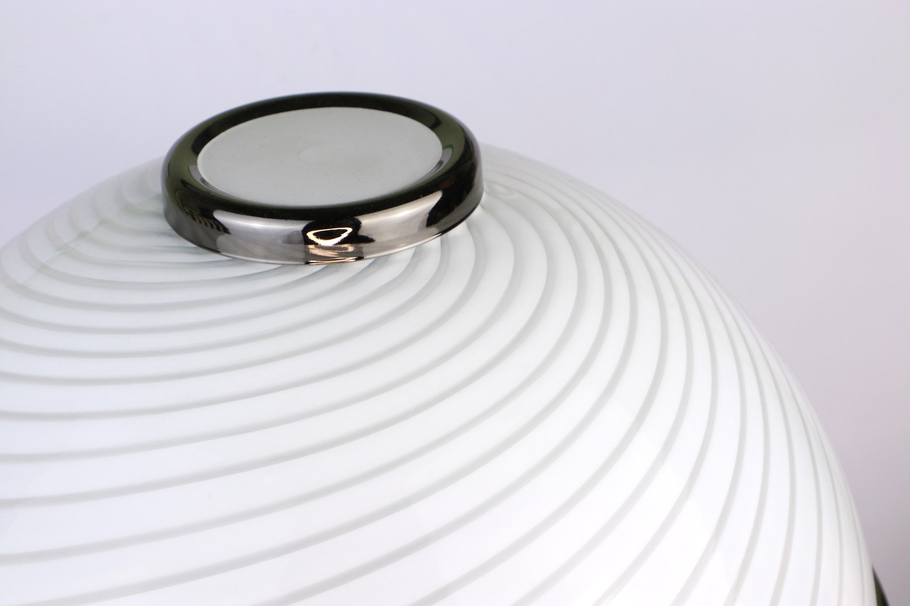 Vintage mushroom table lamp Murano glass 1980s