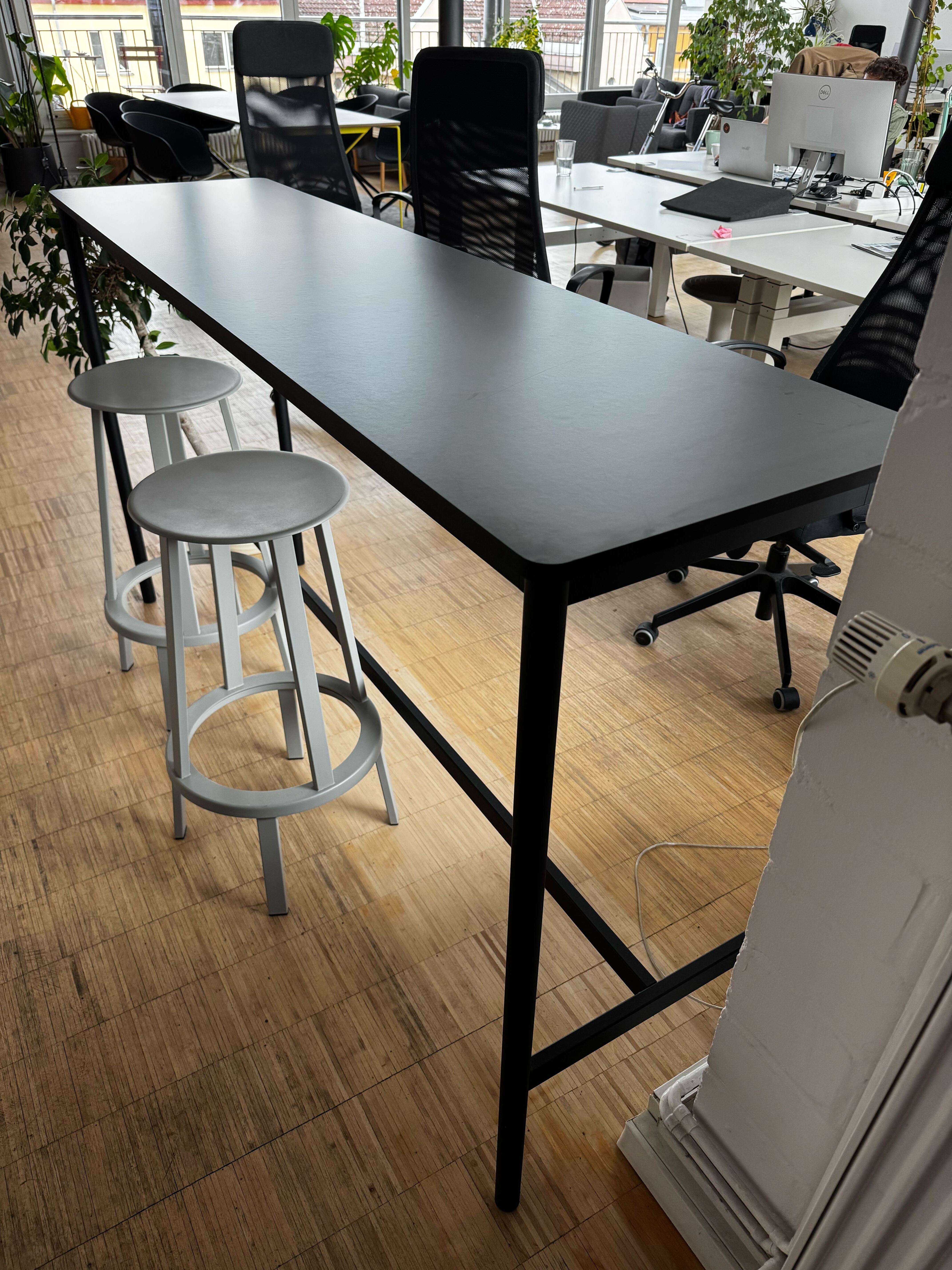 Muuto Base High Table Bartisch Schwarz 190x50x105cm