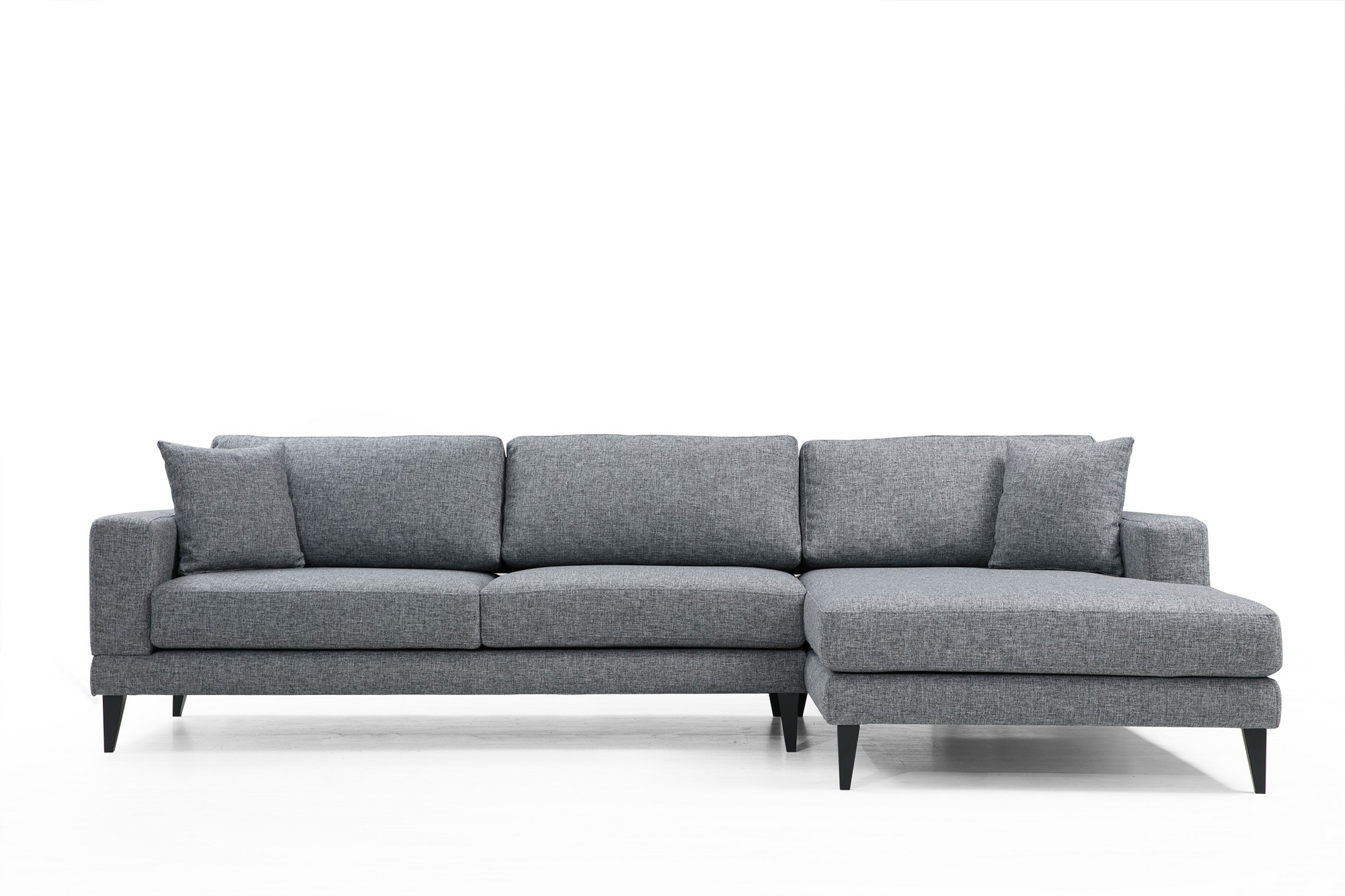 Nordic Ecksofa Rechts Grau