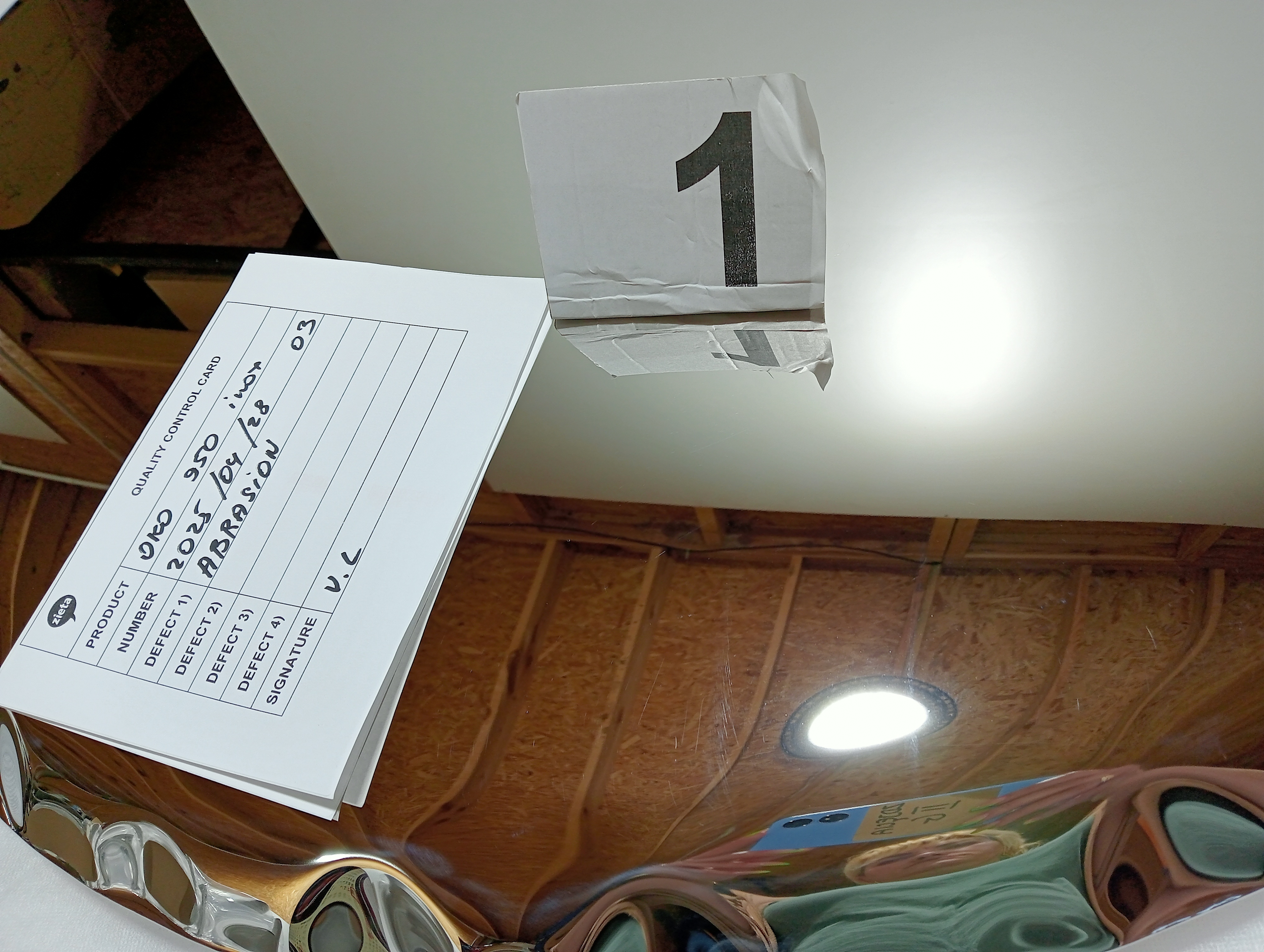 OKO Specchio 950 Inox Lucidato Acciaio Inox Argento