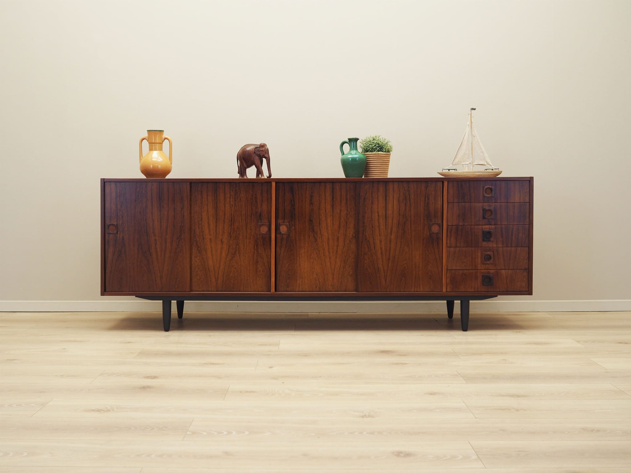 Vintage Sideboard Palisanderholz Braun 1960er Jahre