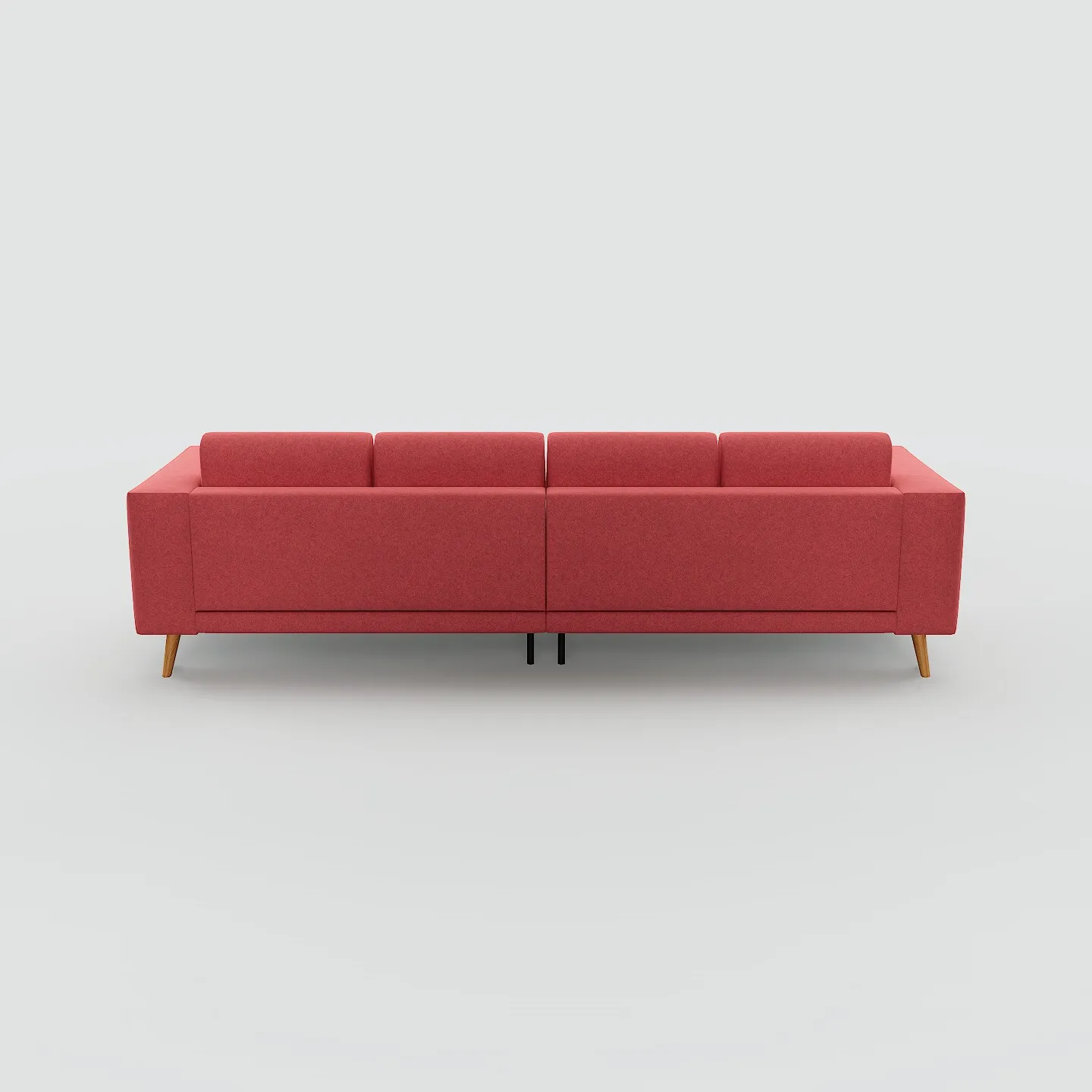 Tyme Sofa 4-Sitzer Wolle Korallenrot