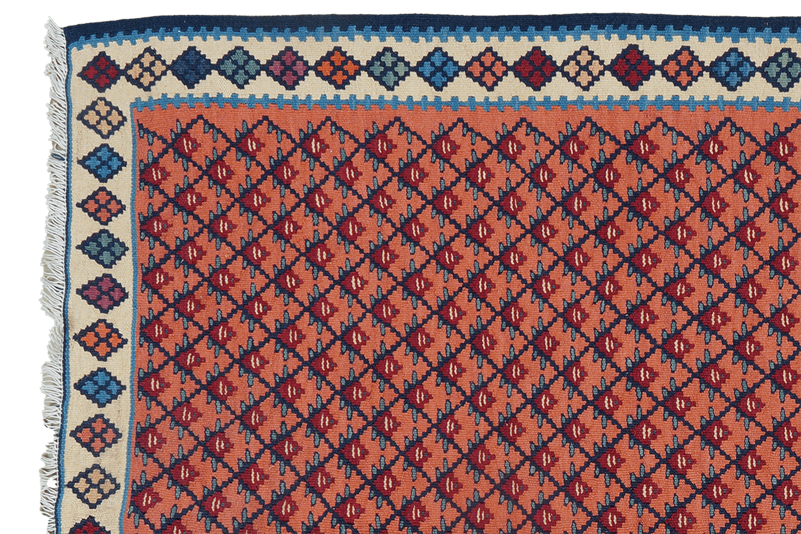 Kilim Senneh Teppich Mehrfarbig