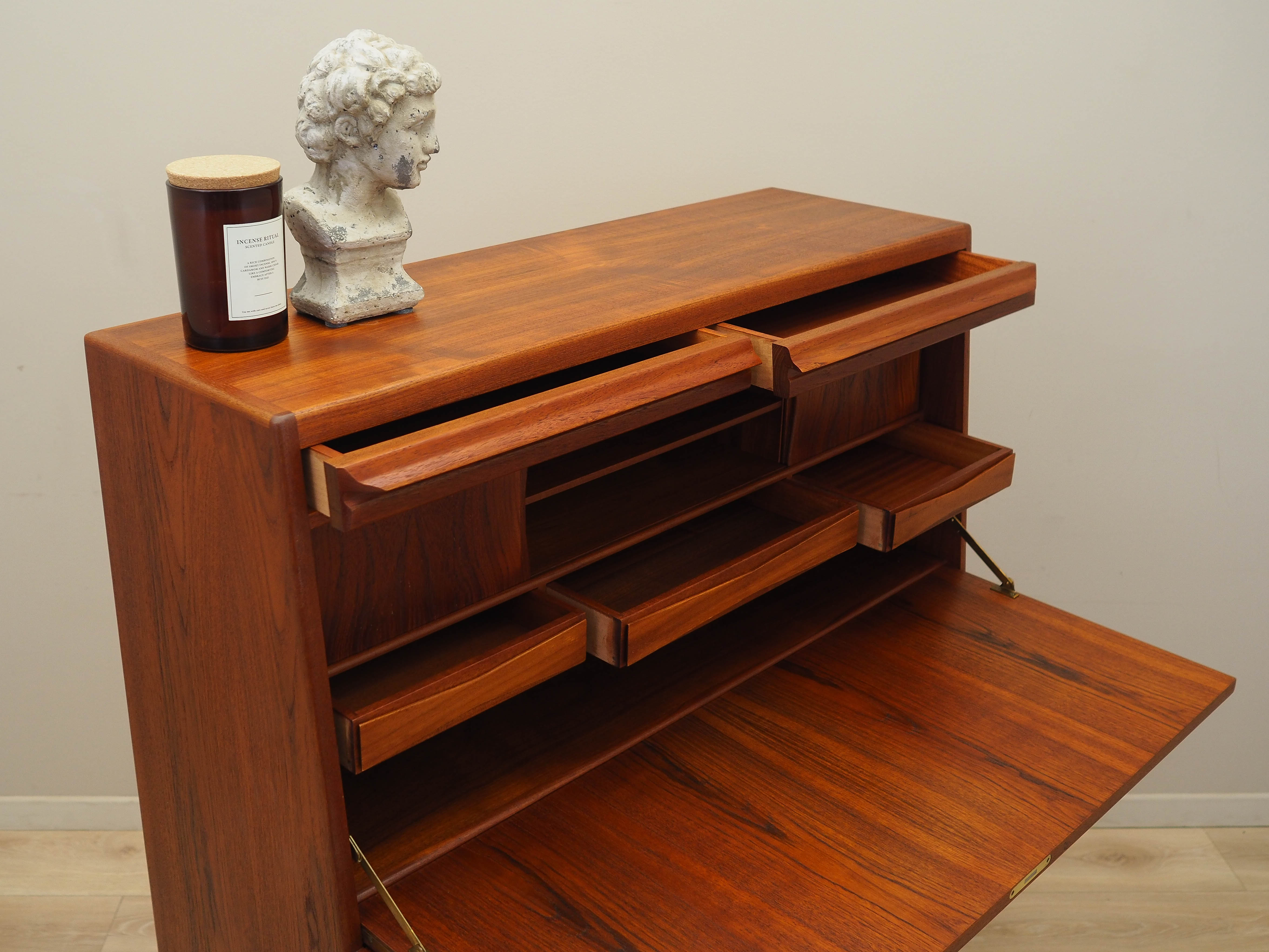 Teak secretaire 1960s Brown