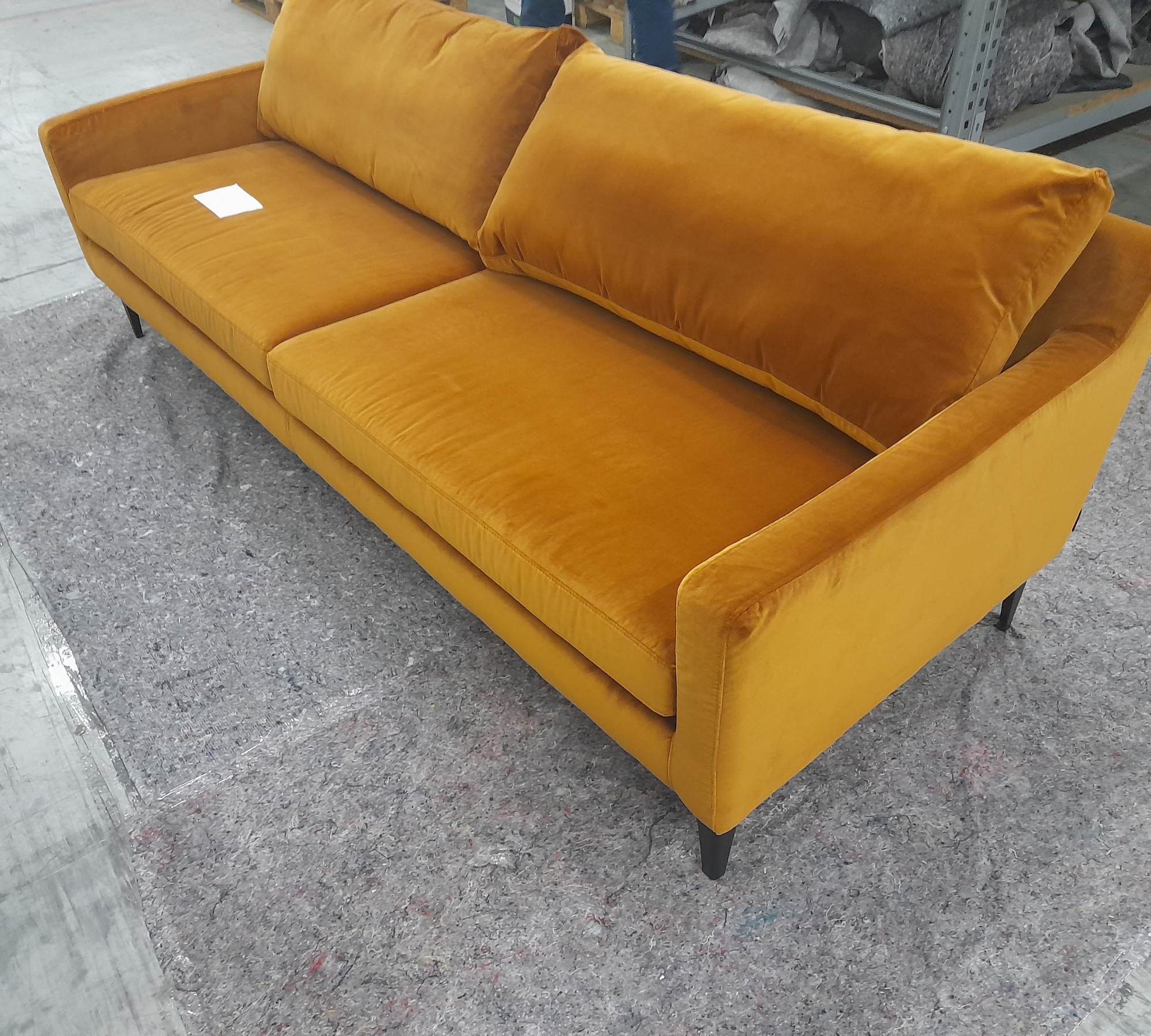 Astha Sofa 3-Sitzer Velours Matt Amber 